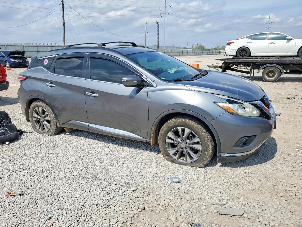 2015 Nissan Murano Sv Gray vin: 5N1AZ2MH1FN214072