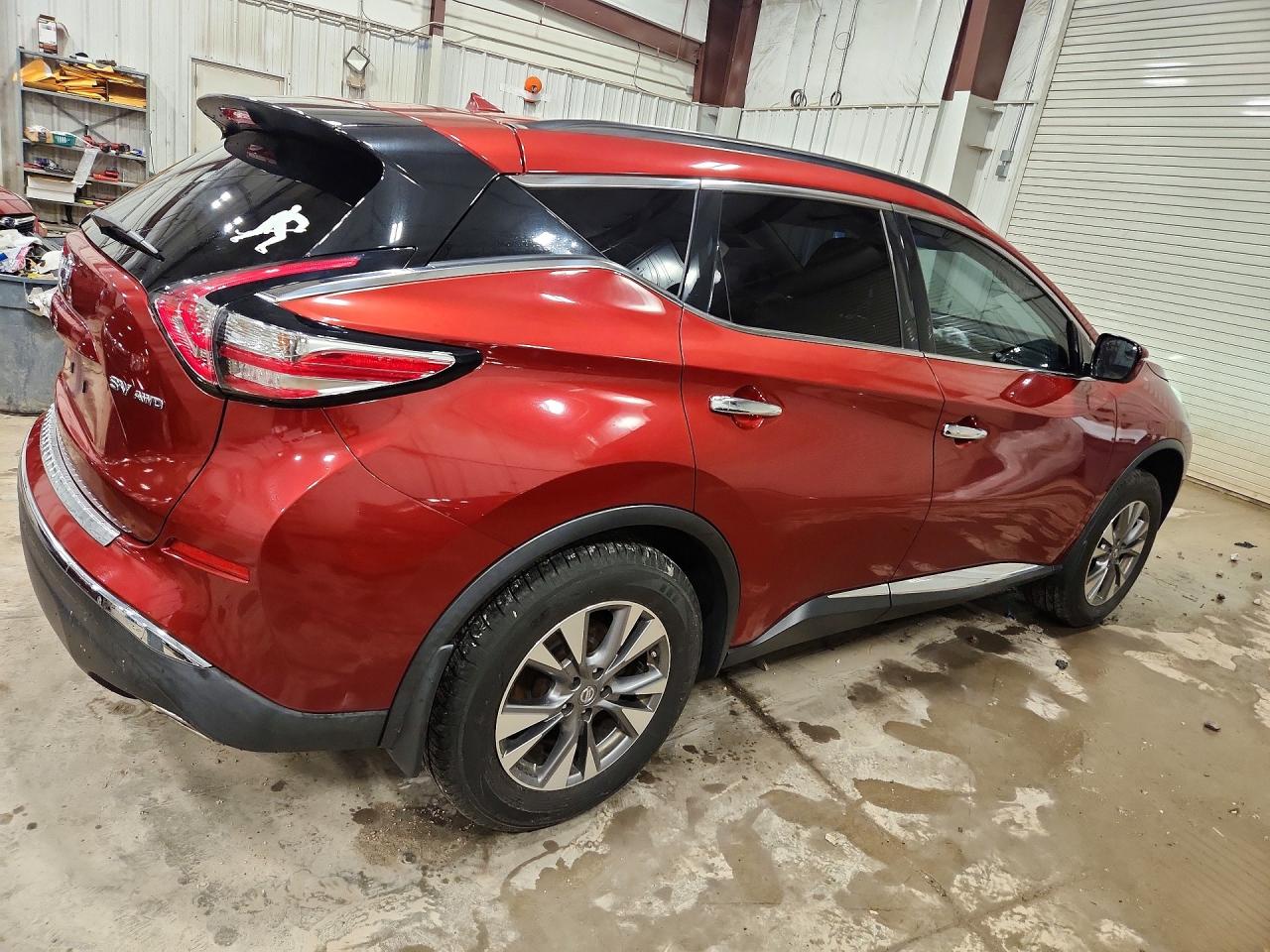 2015 Nissan Murano Sv Burgundy vin: 5N1AZ2MH1FN224617