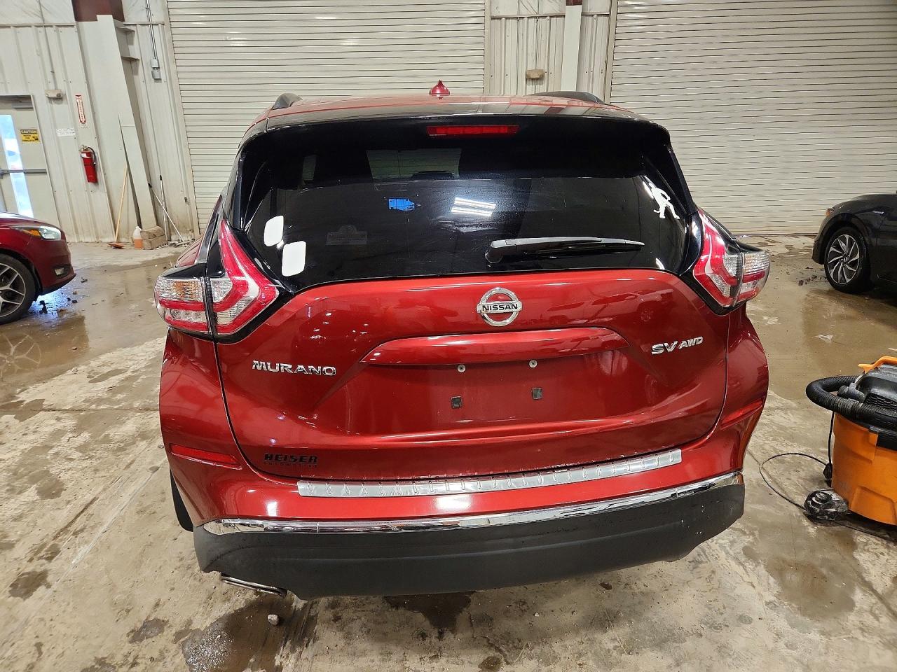 2015 Nissan Murano Sv Burgundy vin: 5N1AZ2MH1FN224617