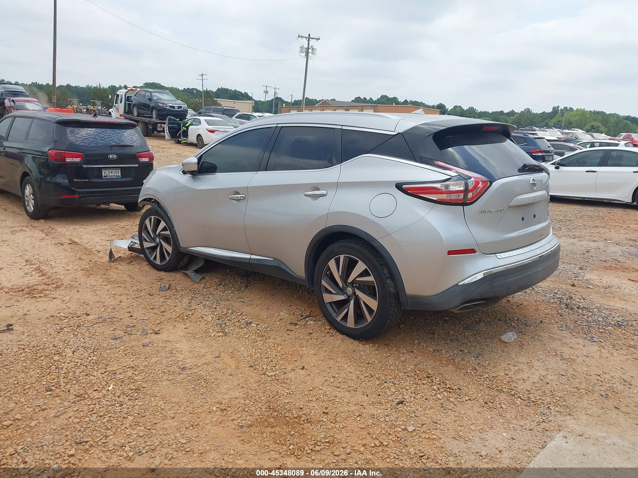 2015 Nissan Murano Platinum Silver vin: 5N1AZ2MH1FN227209