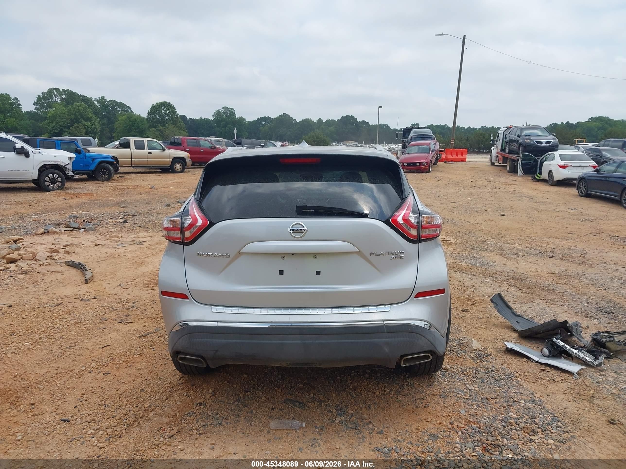 2015 Nissan Murano Platinum Silver vin: 5N1AZ2MH1FN227209