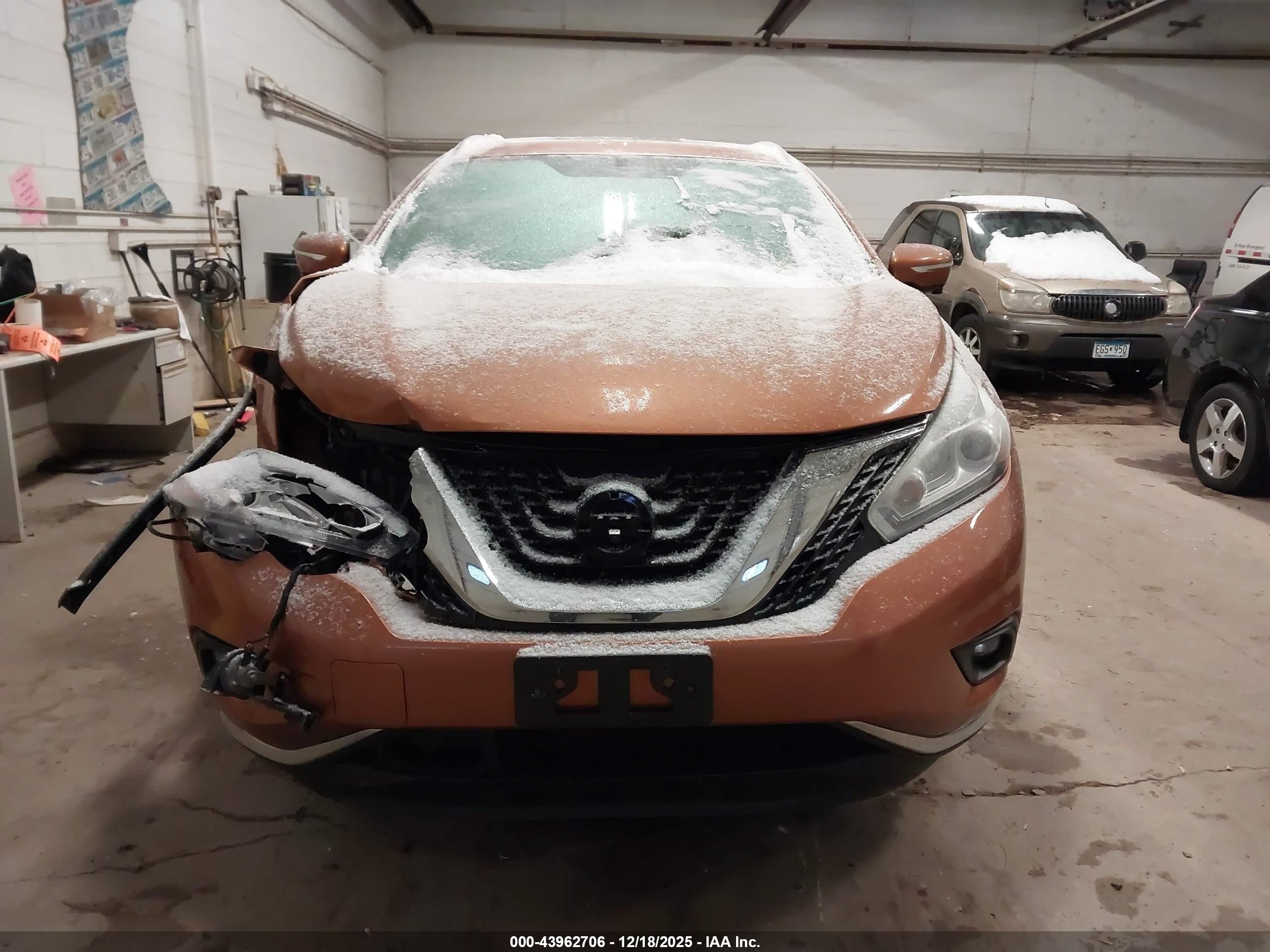 2015 Nissan Murano Sl Orange vin: 5N1AZ2MH1FN227467