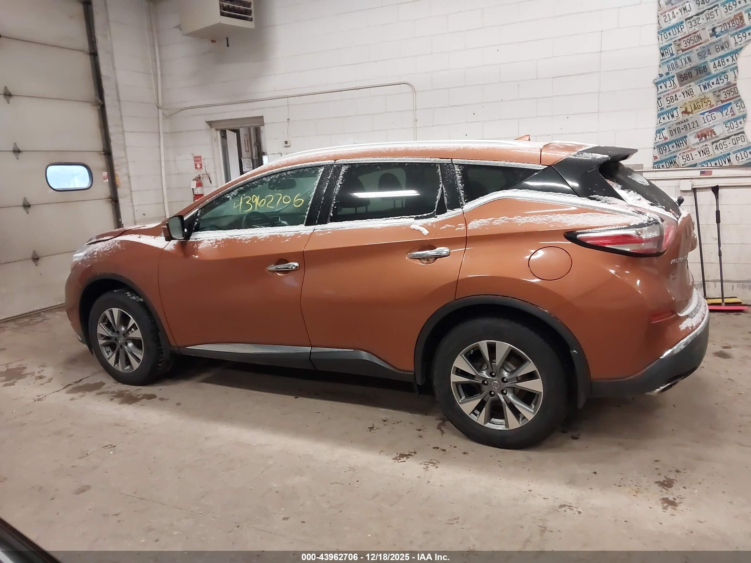 2015 Nissan Murano Sl Orange vin: 5N1AZ2MH1FN227467