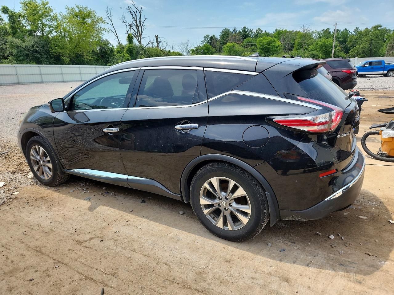 2015 Nissan Murano Sl Черный vin: 5N1AZ2MH1FN258041