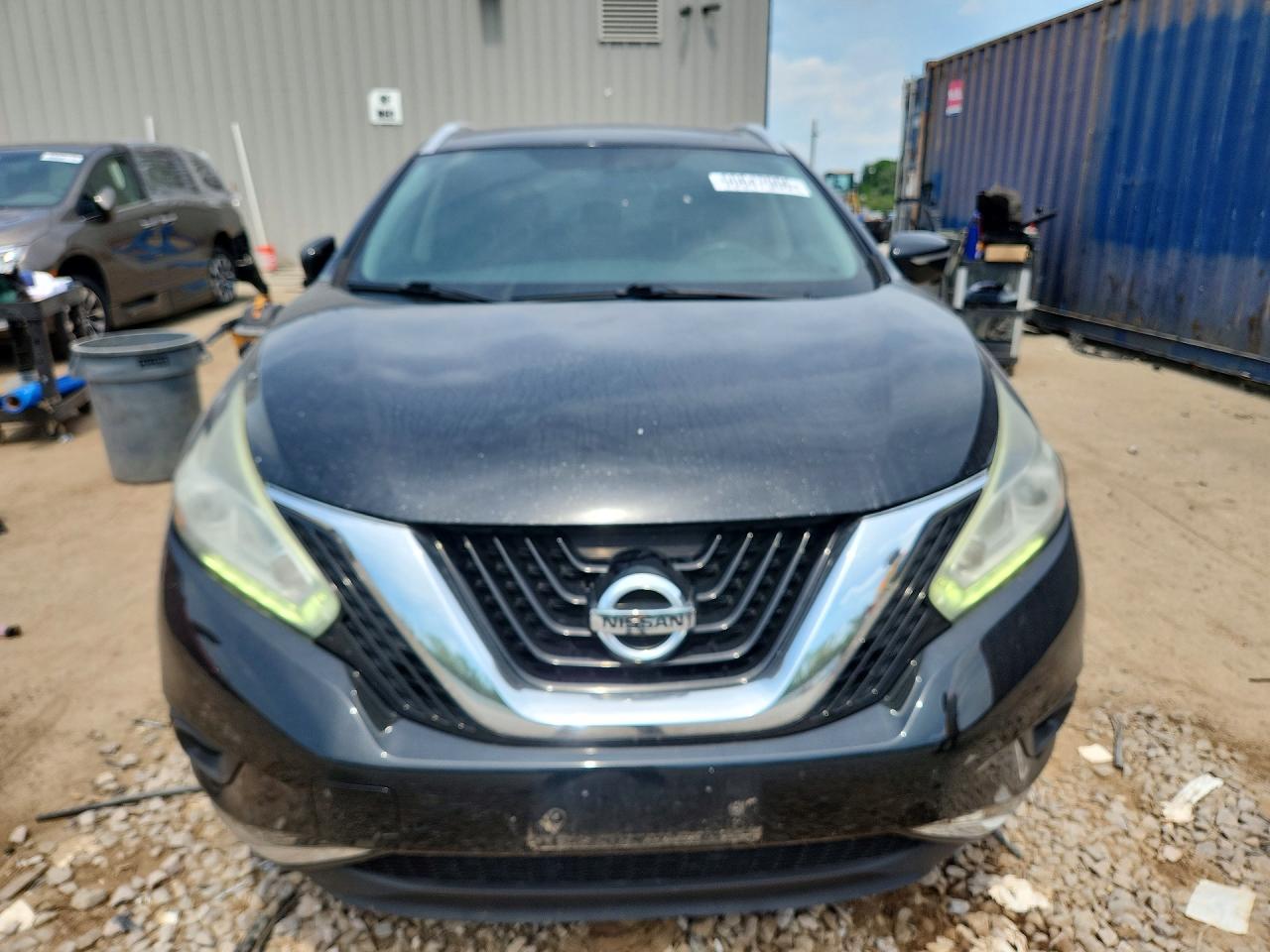 2015 Nissan Murano Sl Черный vin: 5N1AZ2MH1FN258041