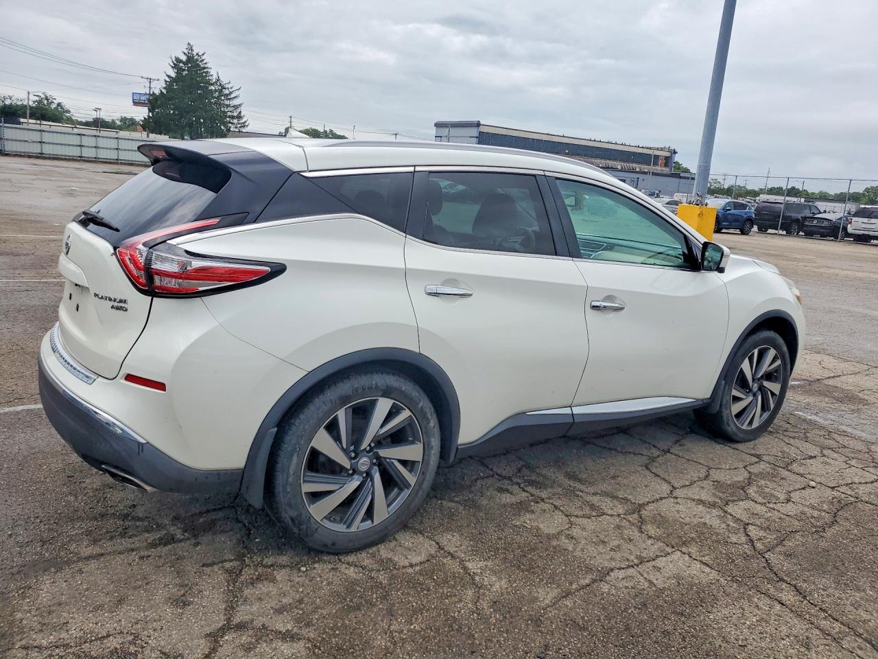 2015 Nissan Murano Platinum White vin: 5N1AZ2MH1FN259917
