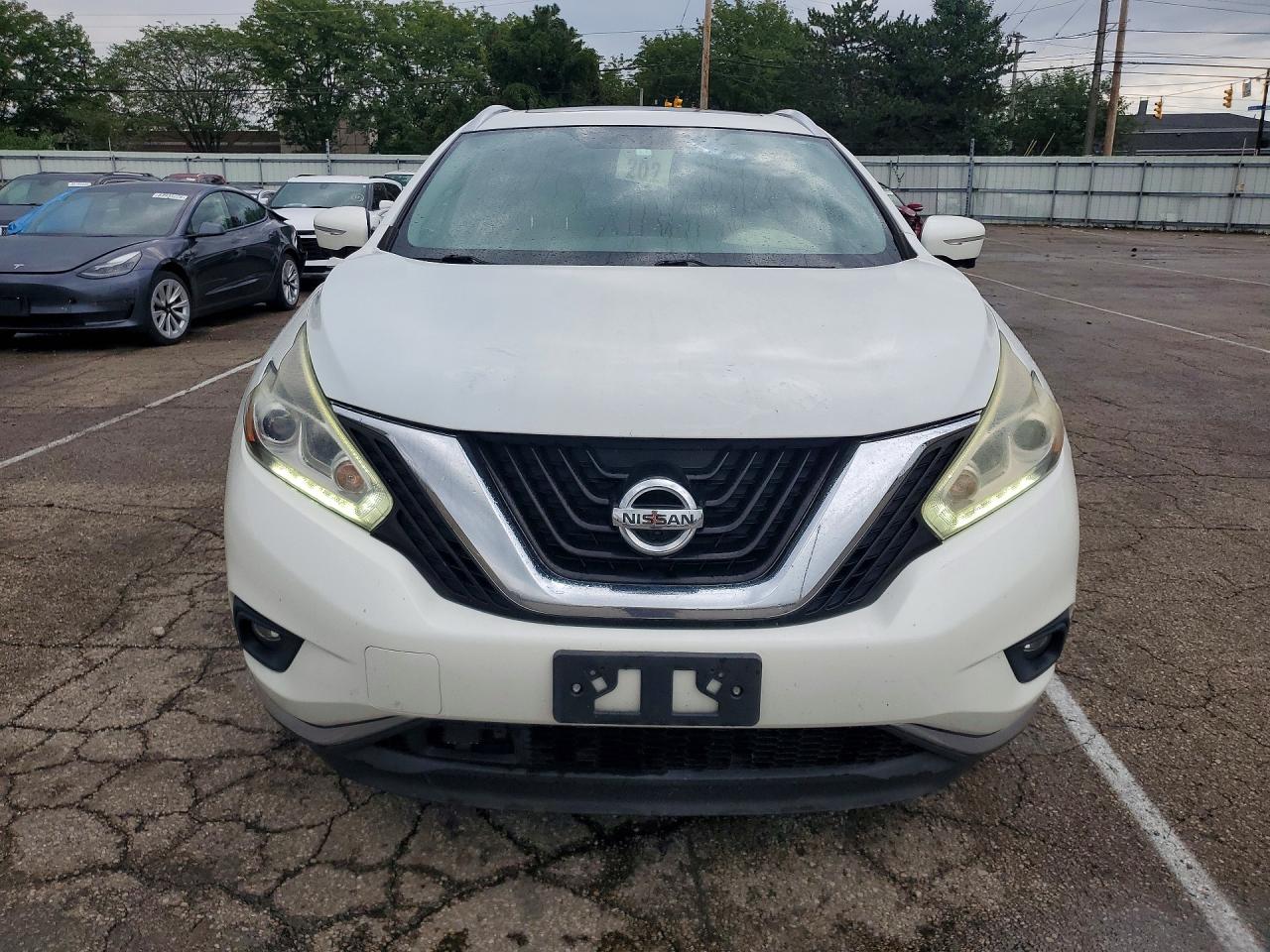 2015 Nissan Murano Platinum White vin: 5N1AZ2MH1FN259917