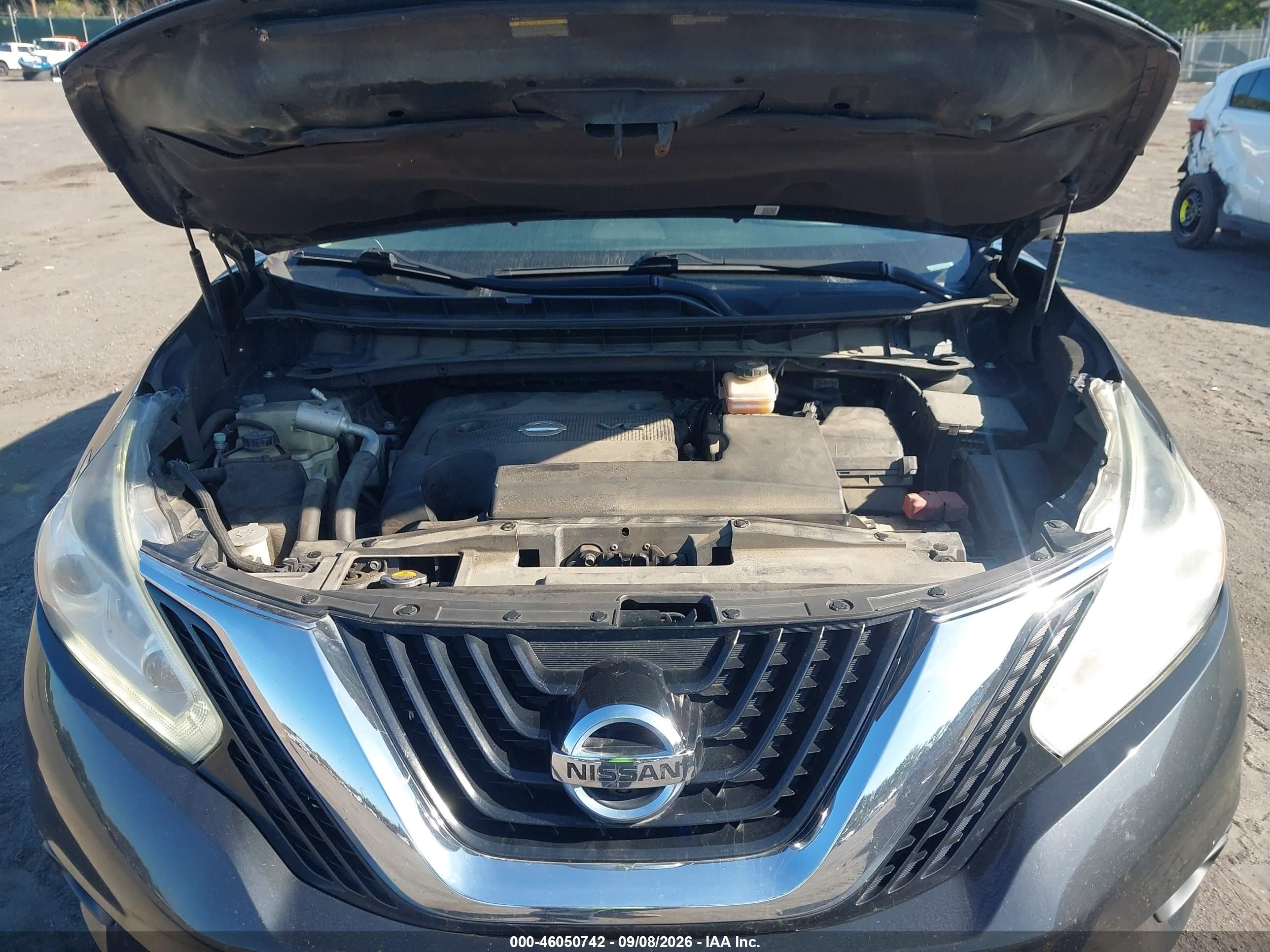 2015 Nissan Murano Sl Black vin: 5N1AZ2MH1FN267922