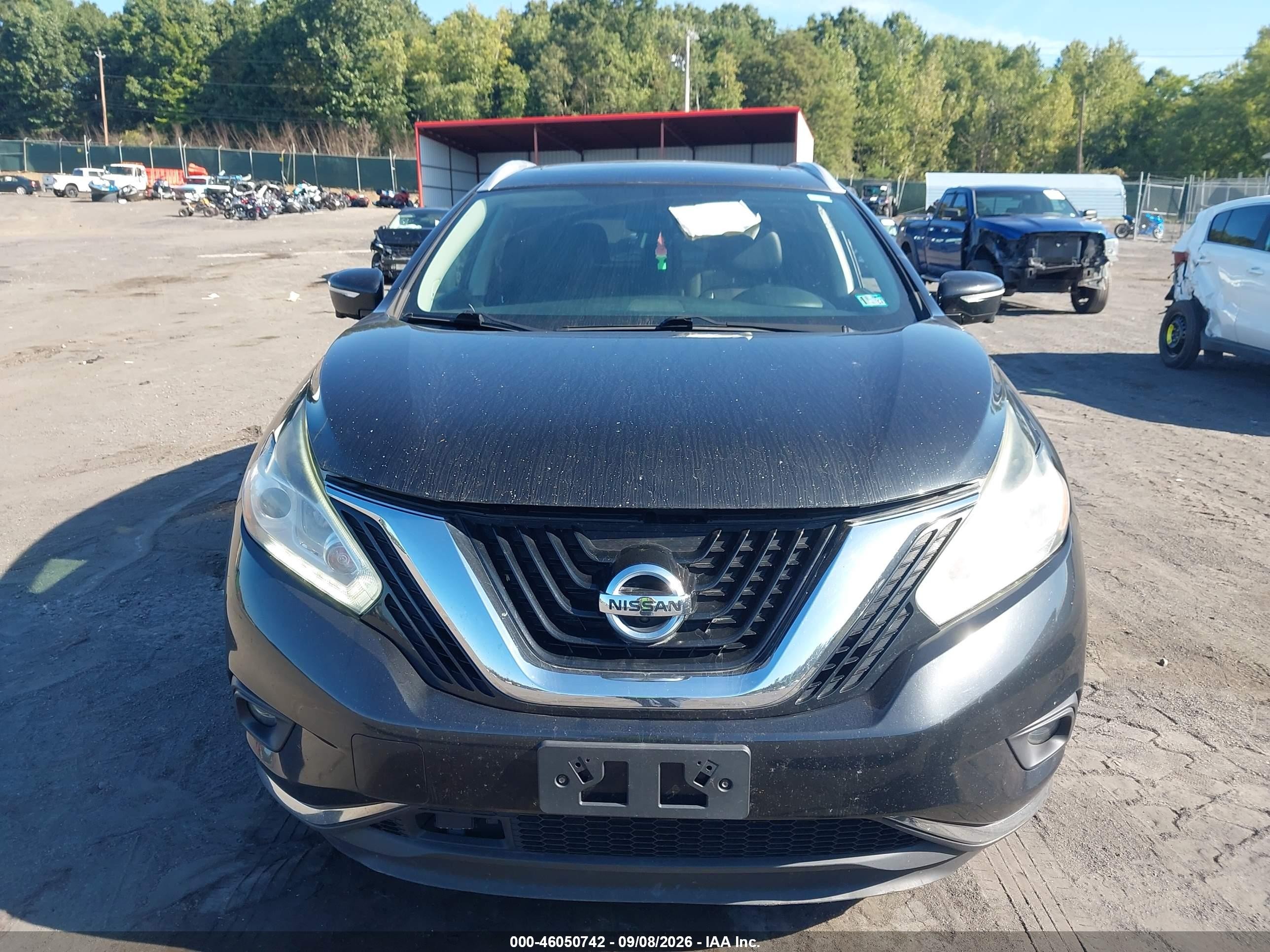 2015 Nissan Murano Sl Black vin: 5N1AZ2MH1FN267922