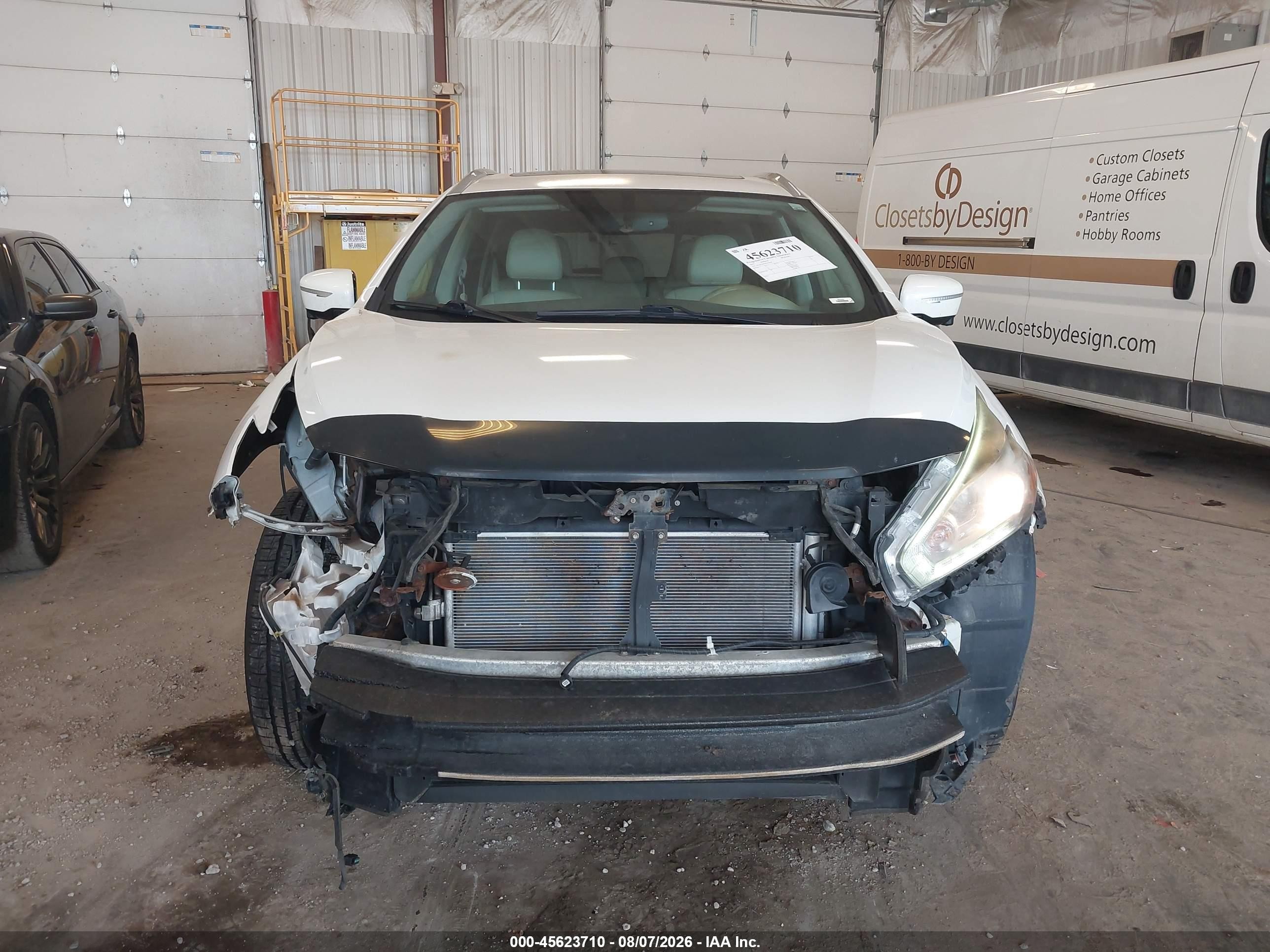 2015 Nissan Murano Platinum/s/sl/sv White vin: 5N1AZ2MH1FN278628