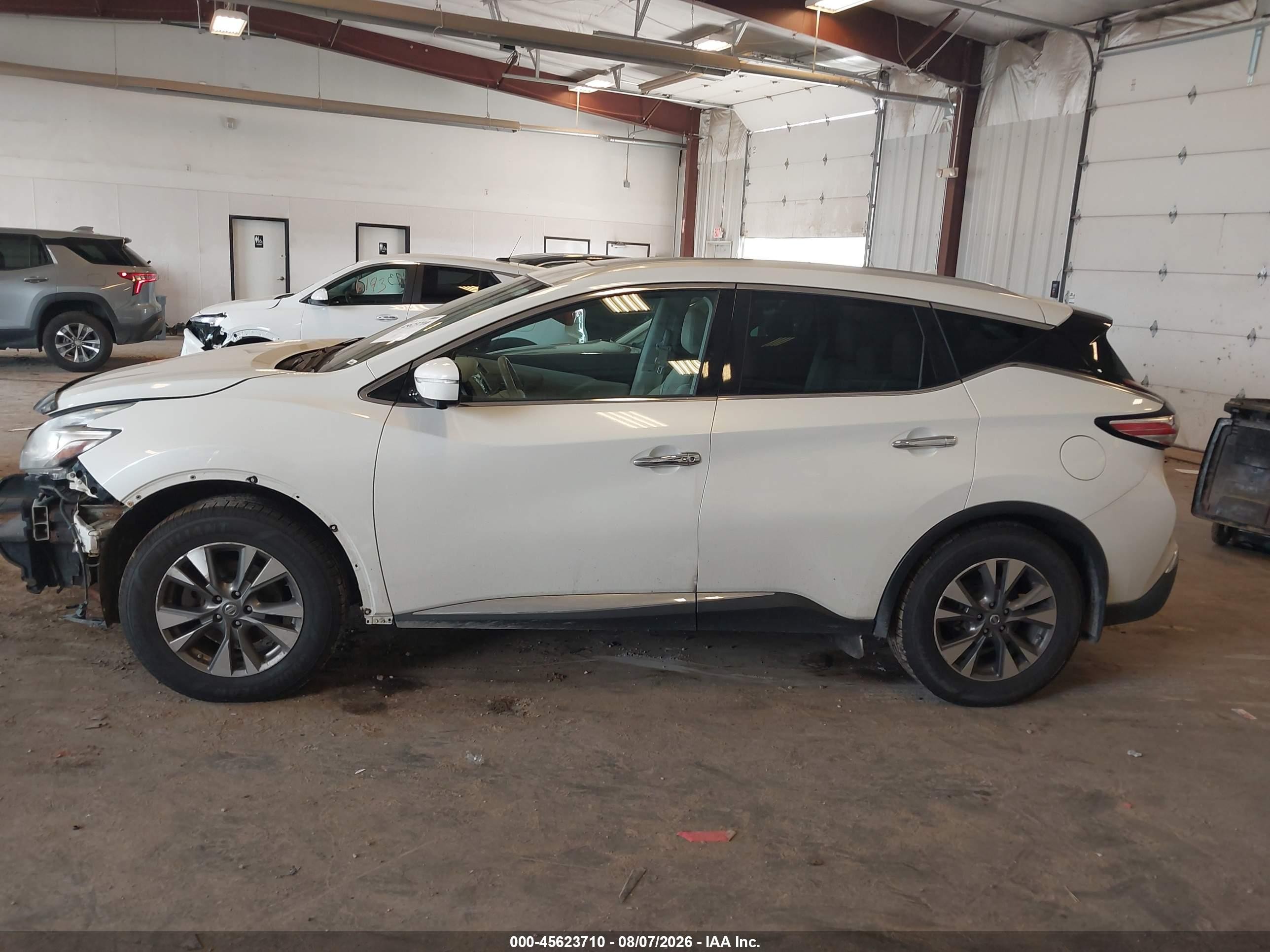 2015 Nissan Murano Platinum/s/sl/sv White vin: 5N1AZ2MH1FN278628
