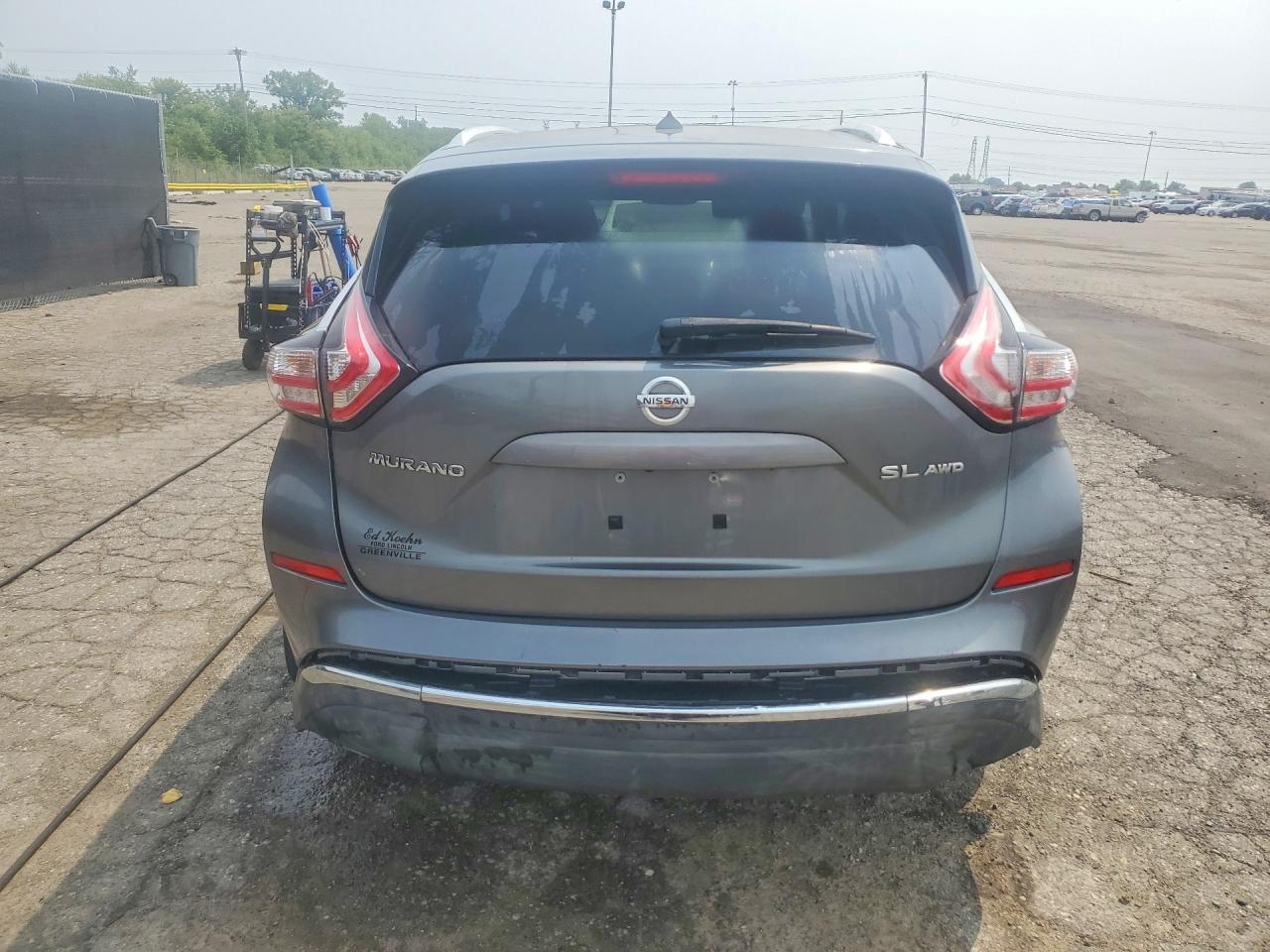 2015 Nissan Murano S Серый vin: 5N1AZ2MH1FN283859