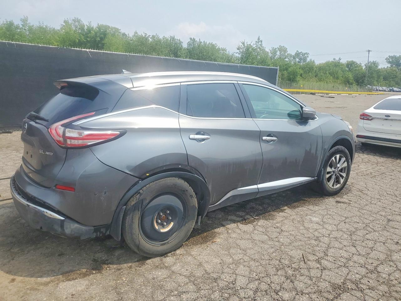 2015 Nissan Murano S Серый vin: 5N1AZ2MH1FN283859