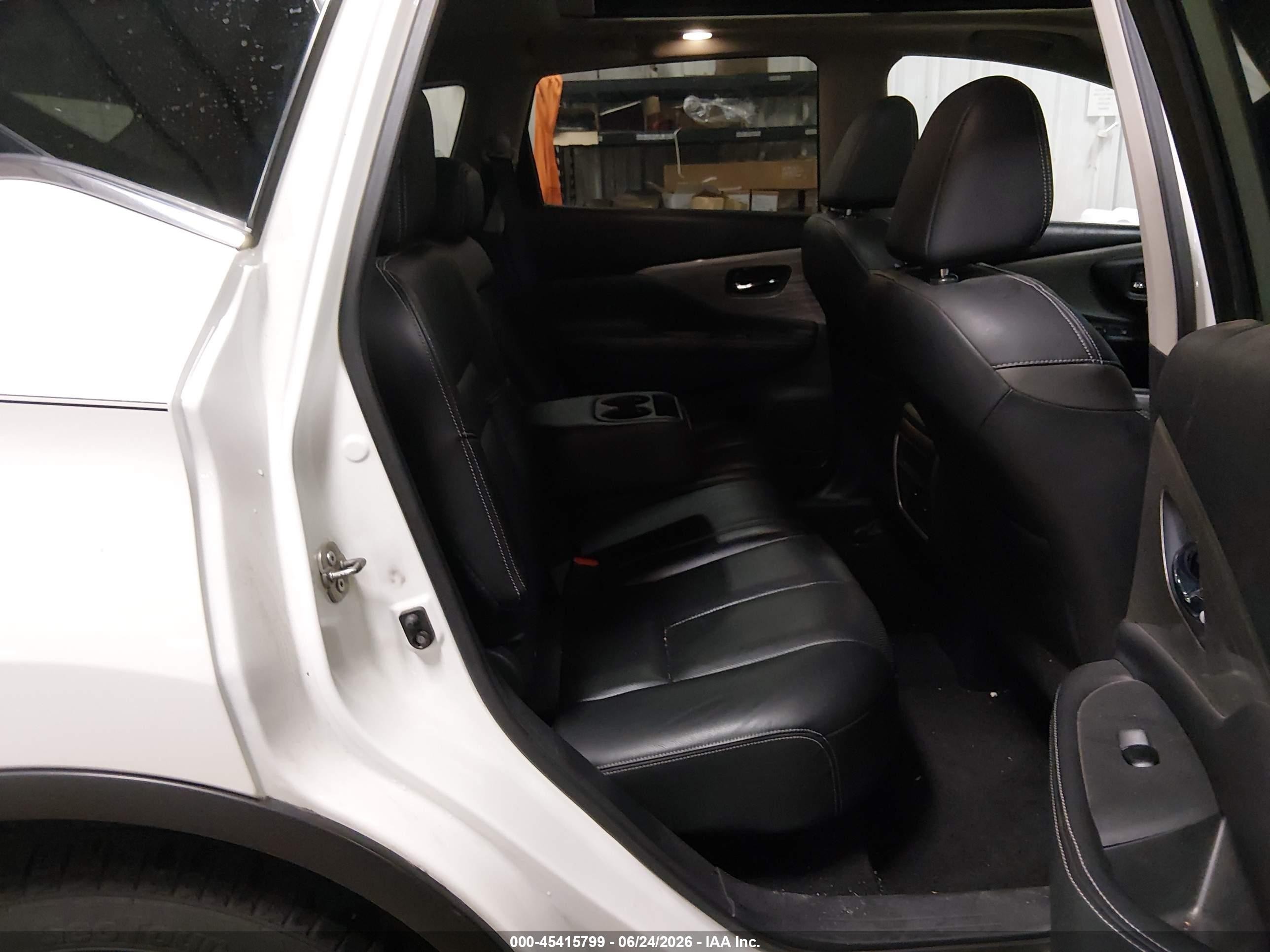 2015 Nissan Murano Sl White vin: 5N1AZ2MH1FN284543