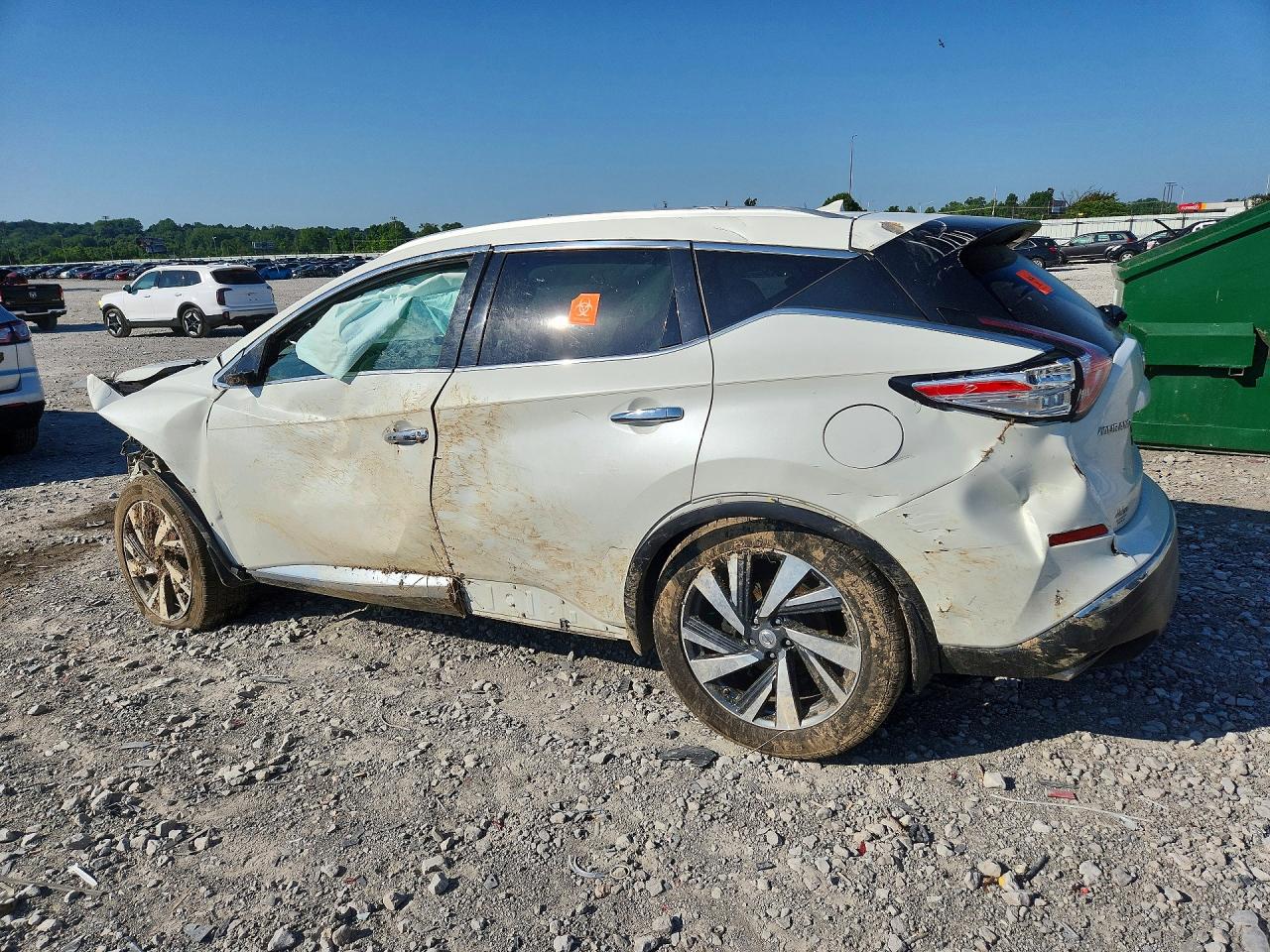 2015 Nissan Murano Platinum White vin: 5N1AZ2MH1FN288477