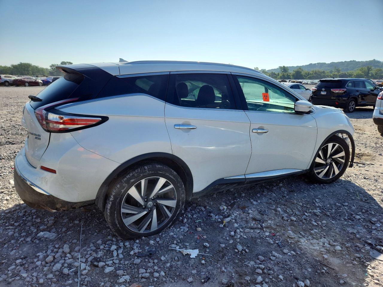 2015 Nissan Murano Platinum White vin: 5N1AZ2MH1FN288477