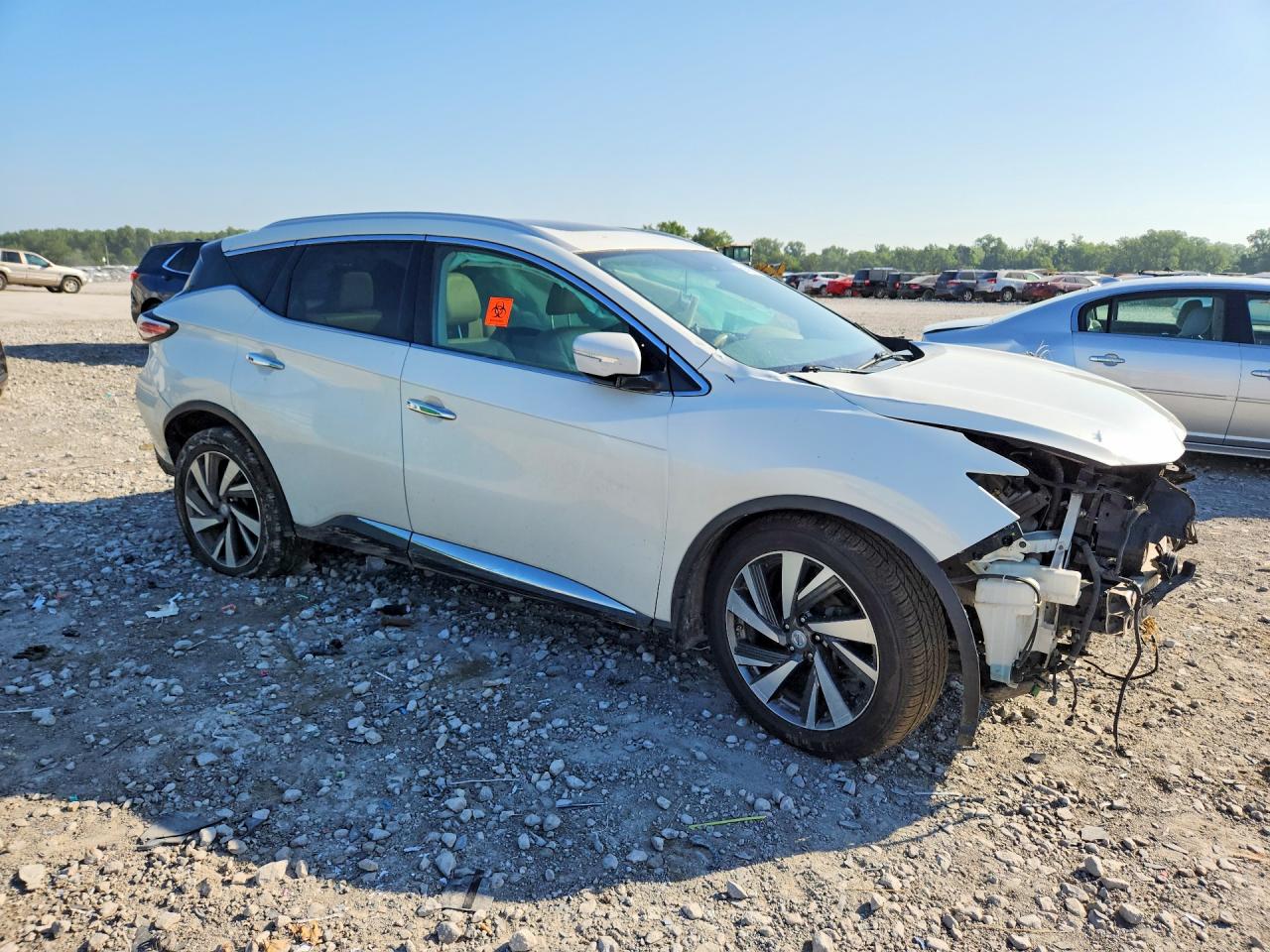 2015 Nissan Murano Platinum White vin: 5N1AZ2MH1FN288477