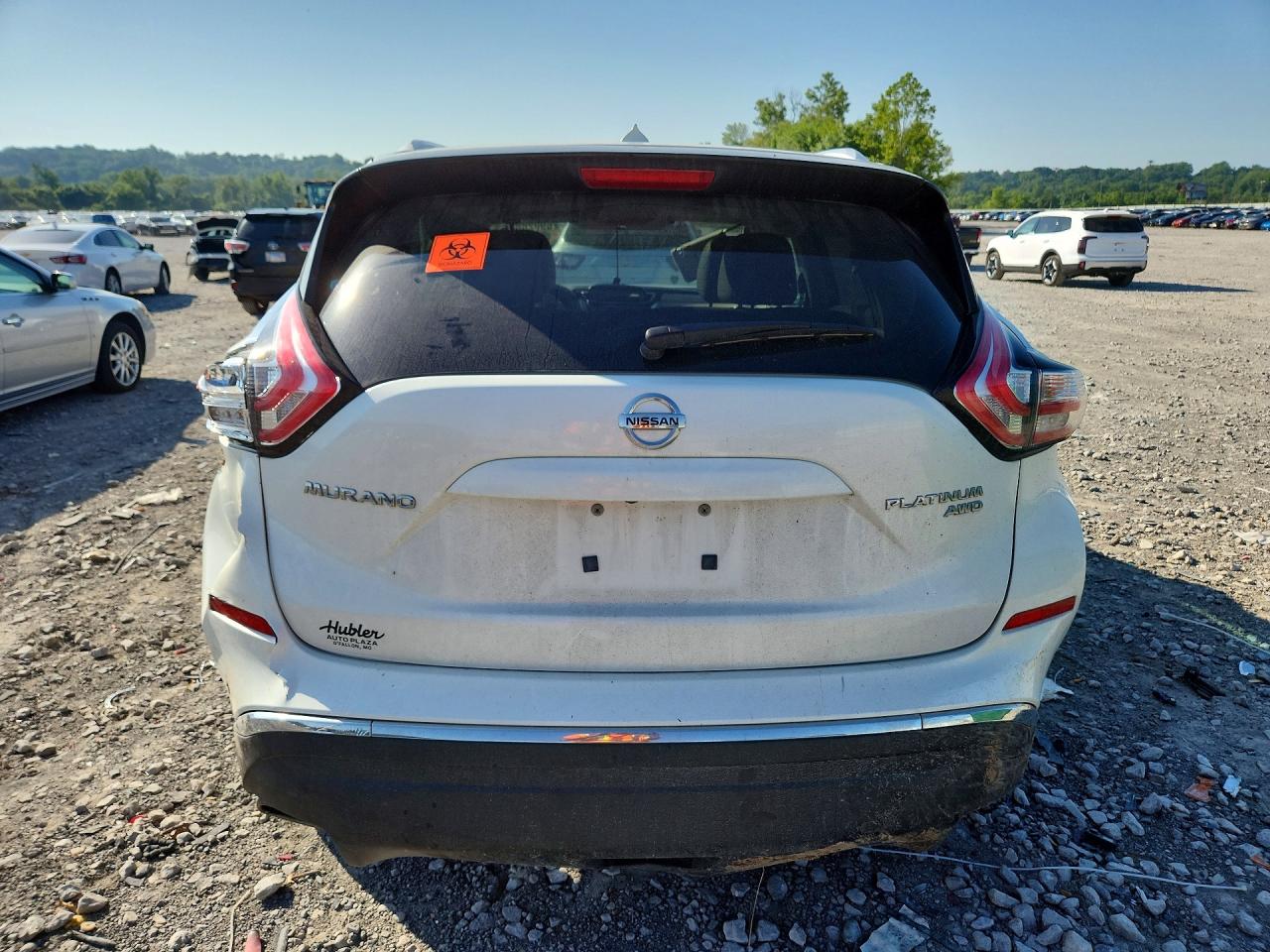 2015 Nissan Murano Platinum White vin: 5N1AZ2MH1FN288477
