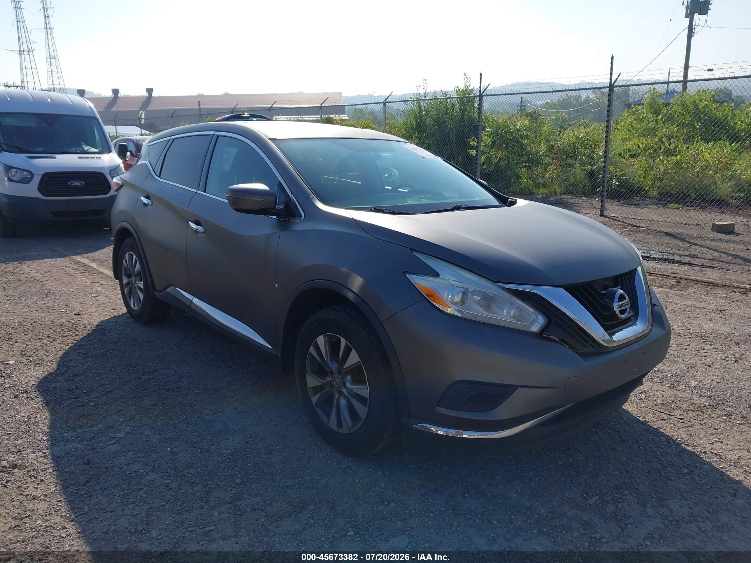 2015 Nissan Murano S Black vin: 5N1AZ2MH1FN292058