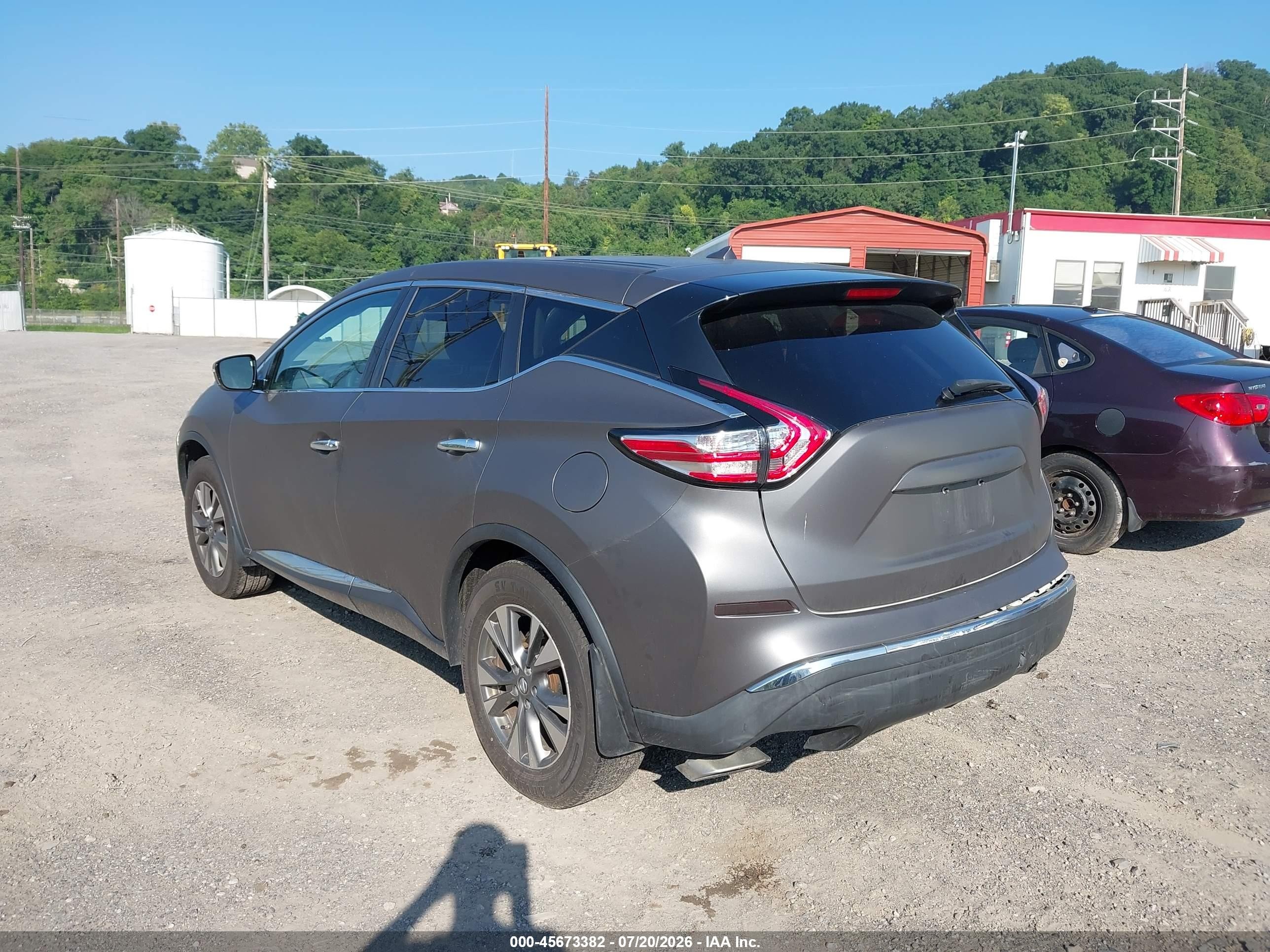 2015 Nissan Murano S Black vin: 5N1AZ2MH1FN292058