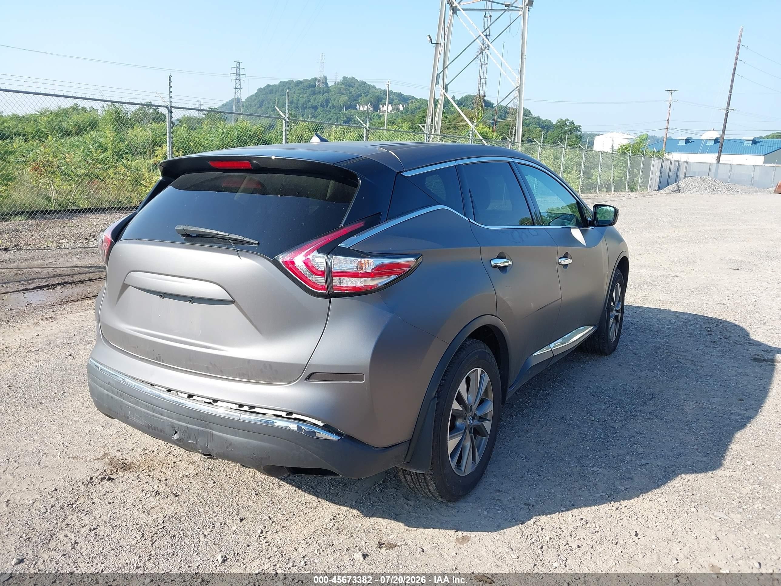 2015 Nissan Murano S Black vin: 5N1AZ2MH1FN292058