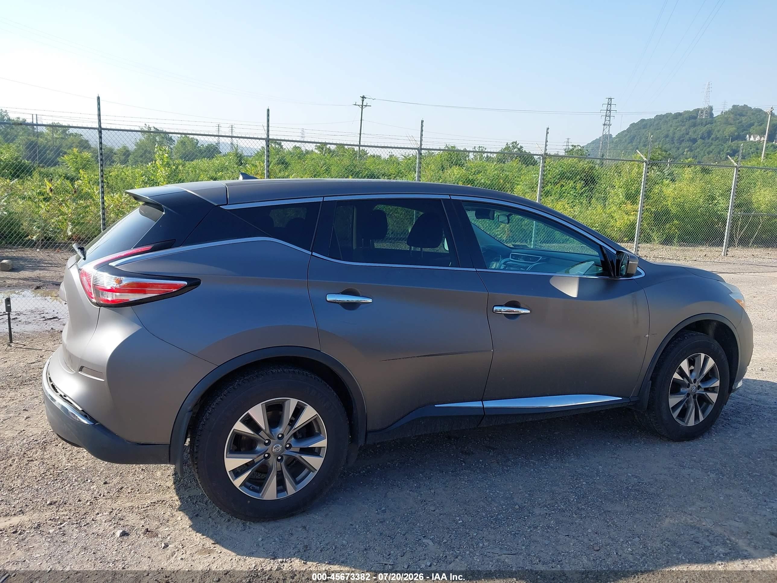 2015 Nissan Murano S Black vin: 5N1AZ2MH1FN292058