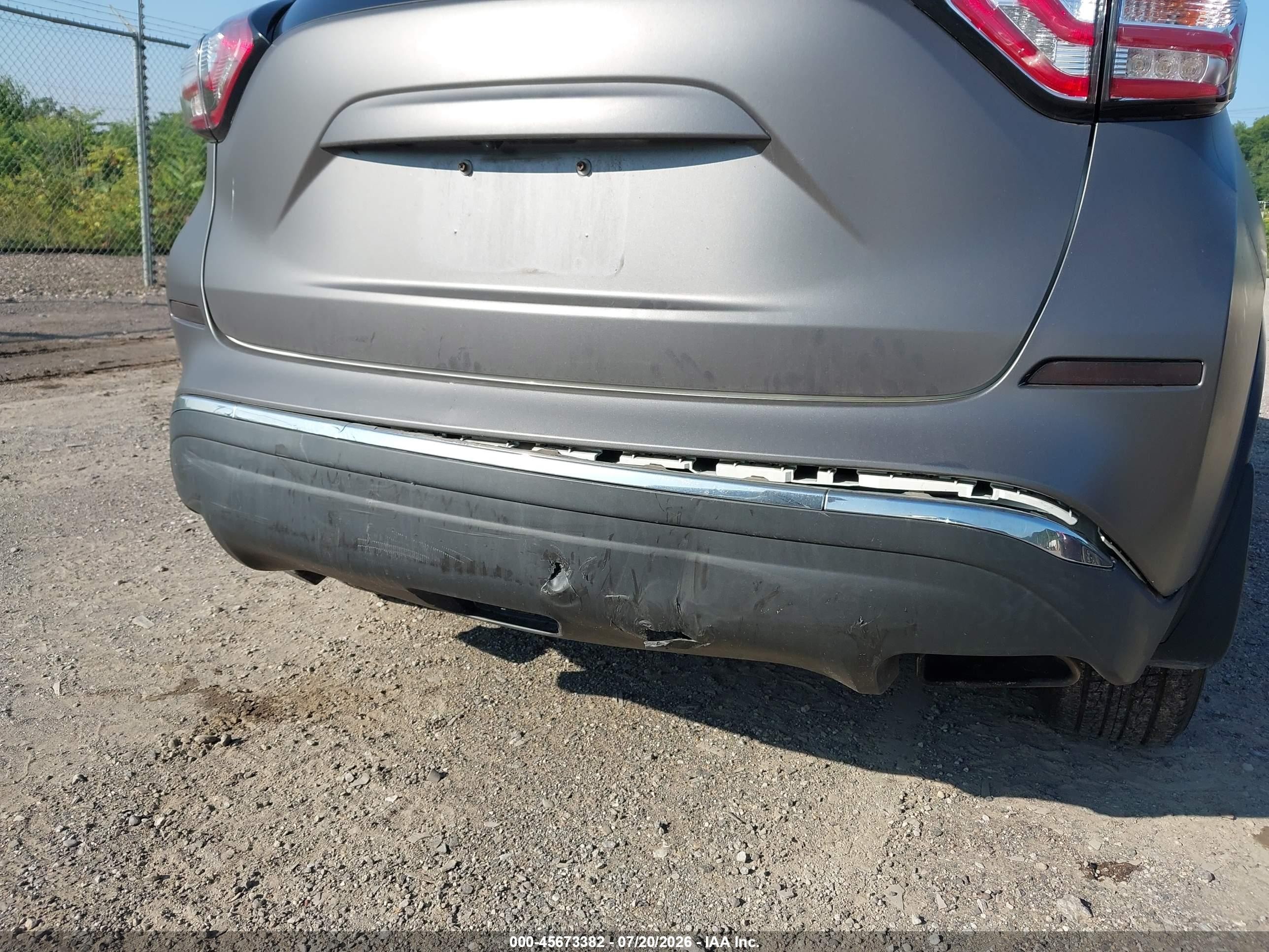 2015 Nissan Murano S Black vin: 5N1AZ2MH1FN292058