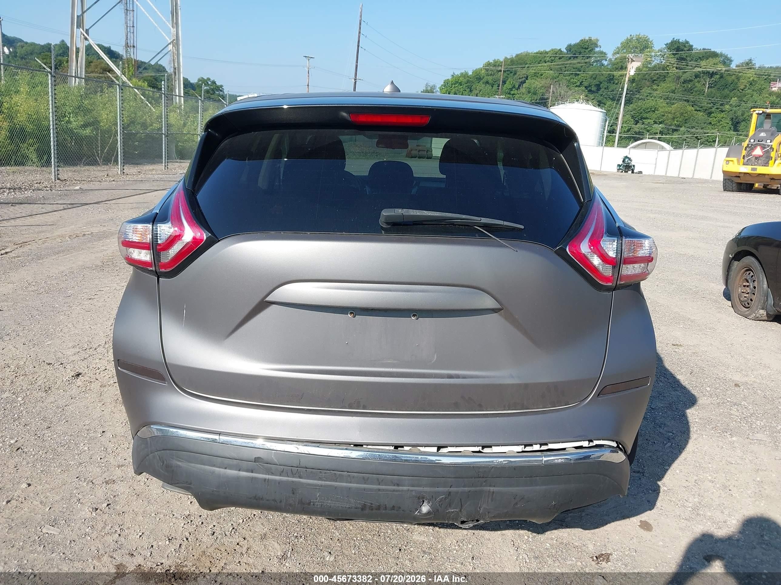 2015 Nissan Murano S Black vin: 5N1AZ2MH1FN292058