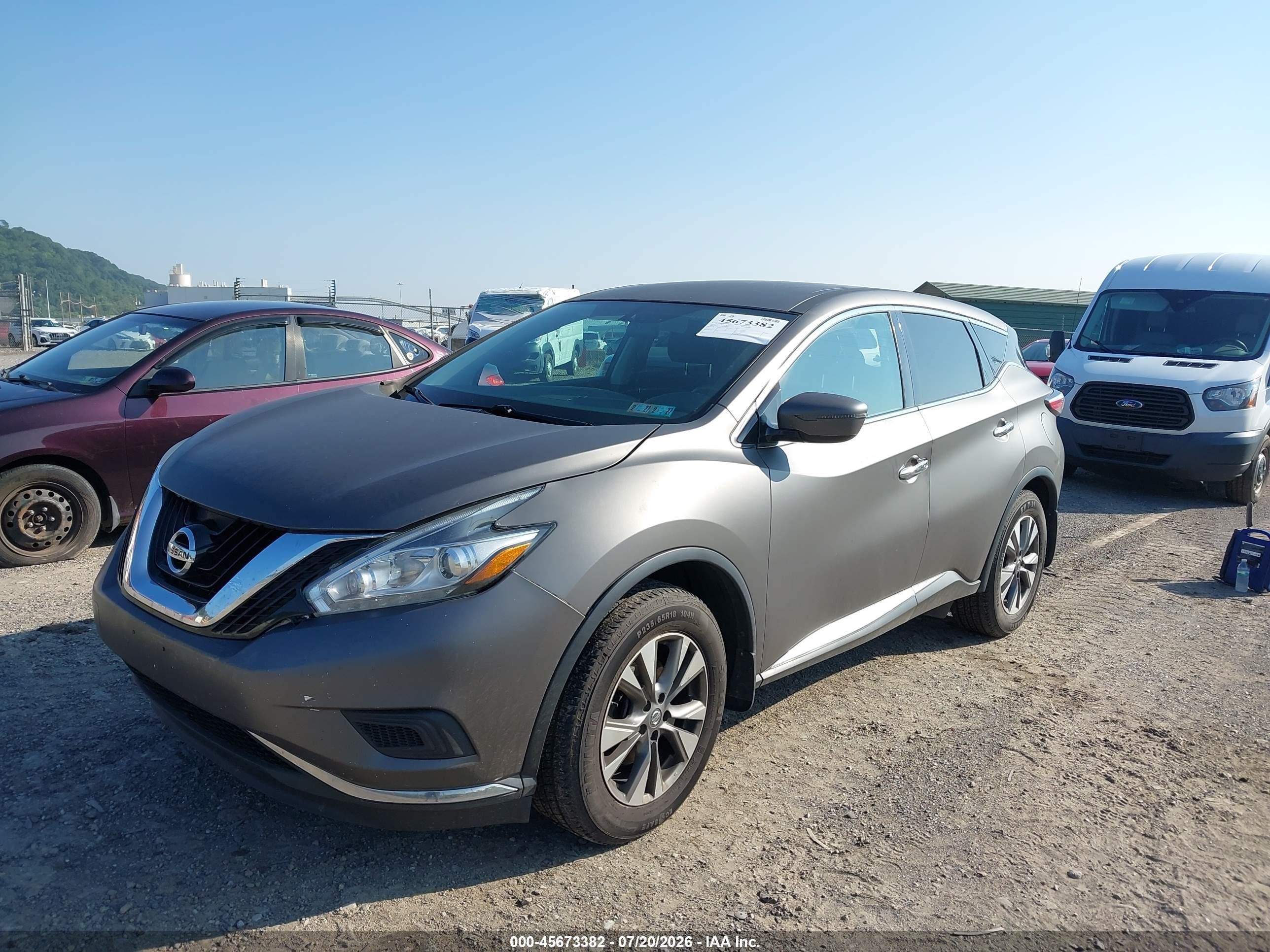 2015 Nissan Murano S Black vin: 5N1AZ2MH1FN292058