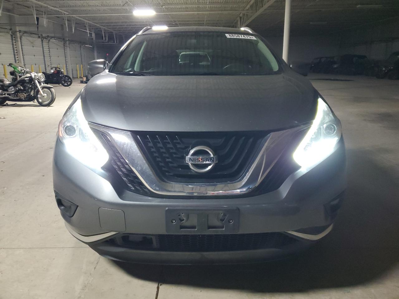 2017 Nissan Murano S Gray vin: 5N1AZ2MH1HN172649