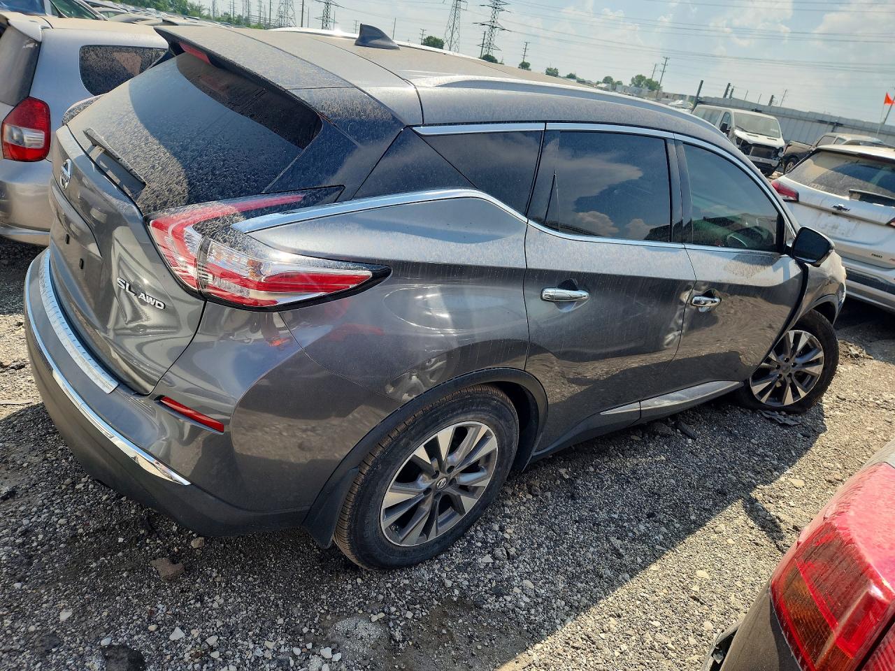 2017 Nissan Murano Sl Серый vin: 5N1AZ2MH1HN172649