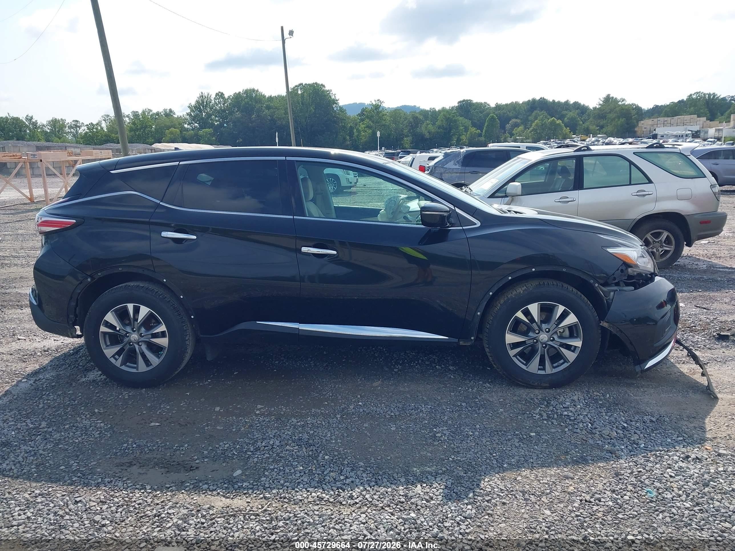 2015 Nissan Murano S Black vin: 5N1AZ2MH2FN203338