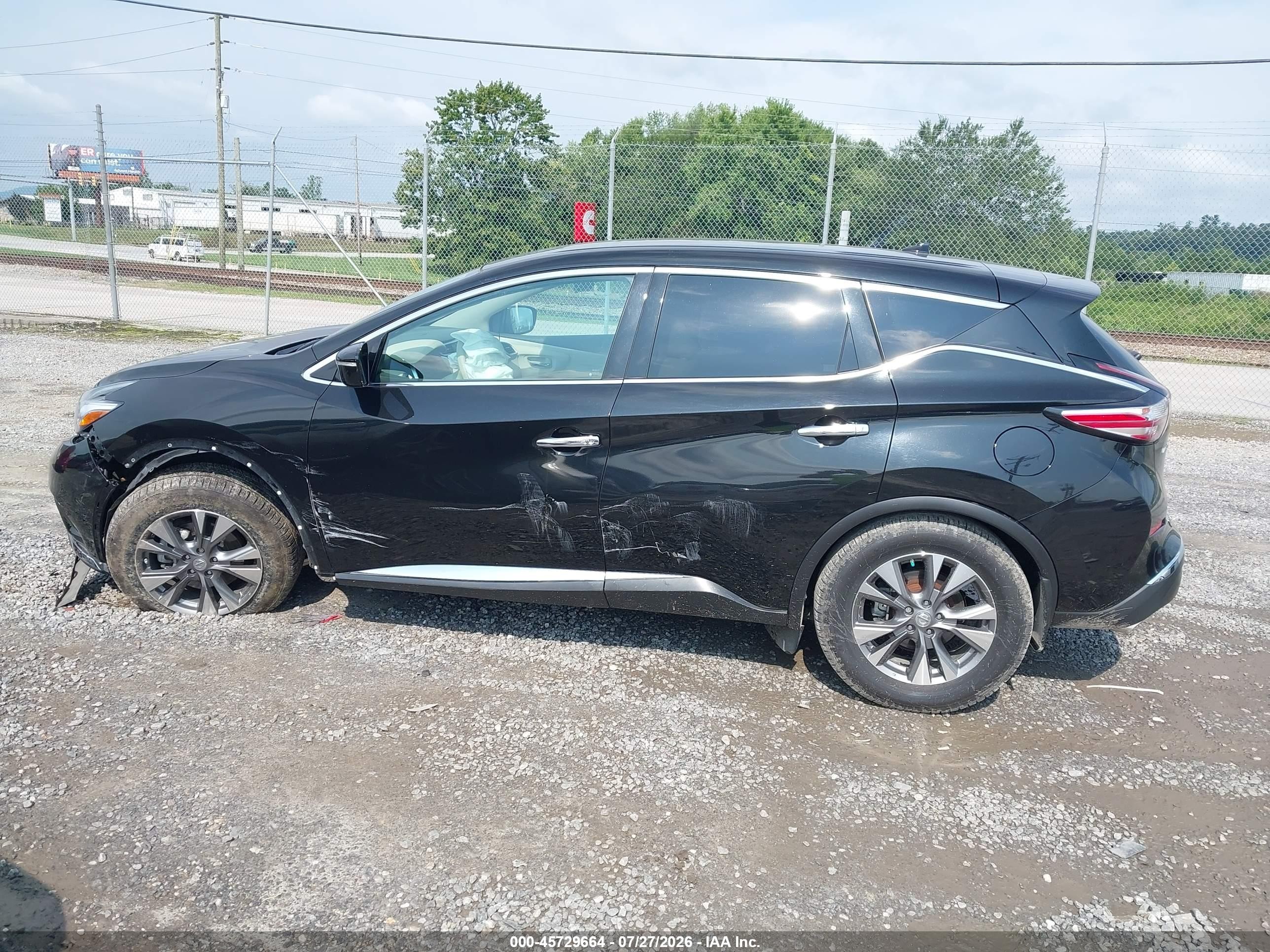 2015 Nissan Murano S Black vin: 5N1AZ2MH2FN203338