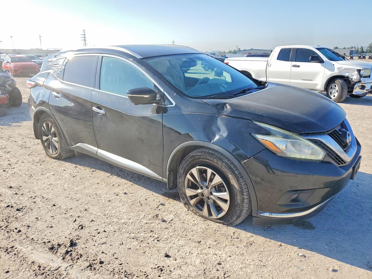 2015 Nissan Murano Sl Black vin: 5N1AZ2MH2FN208331