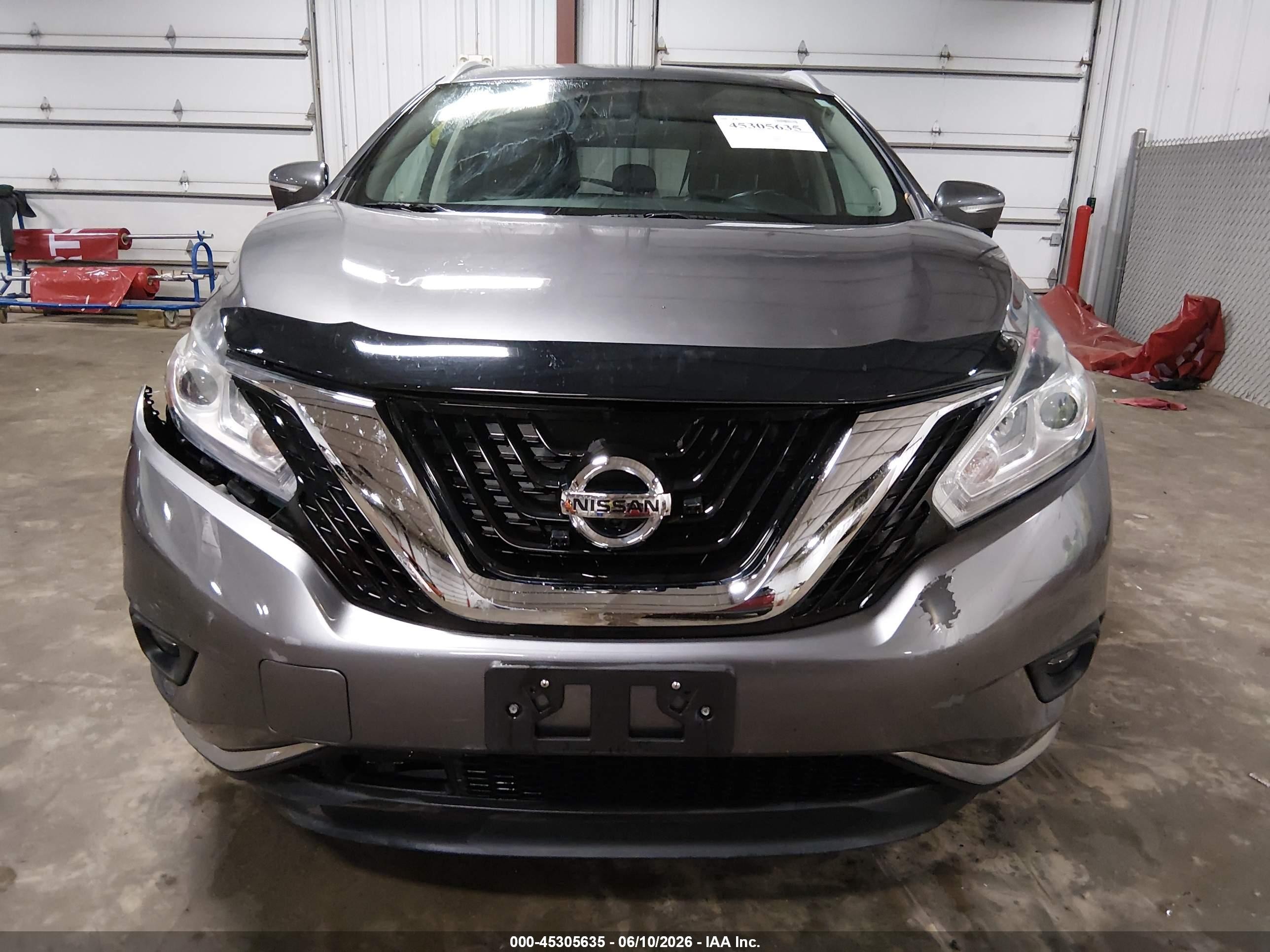 2015 Nissan Murano Sl Gray vin: 5N1AZ2MH2FN214291