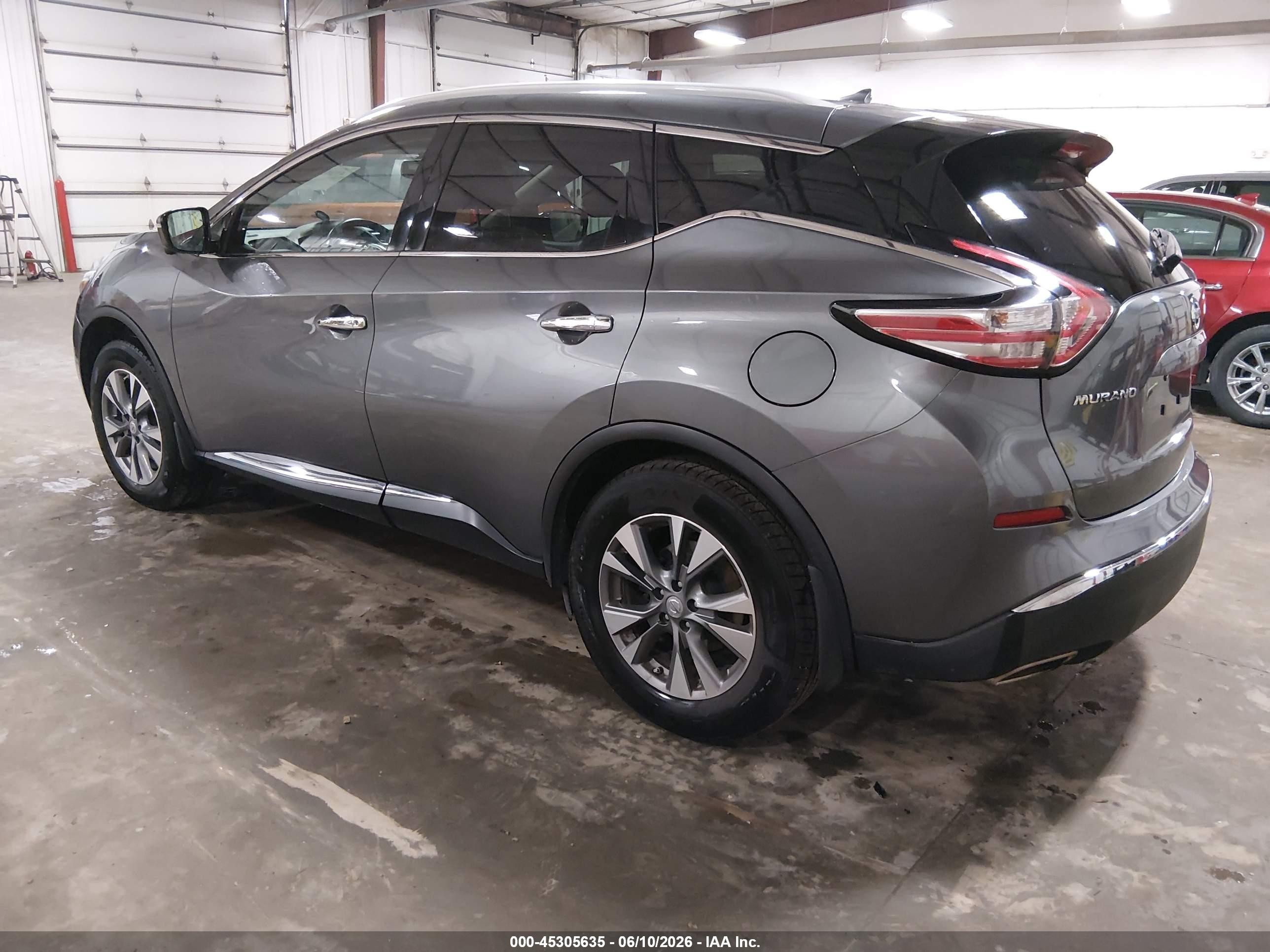 2015 Nissan Murano Sl Gray vin: 5N1AZ2MH2FN214291