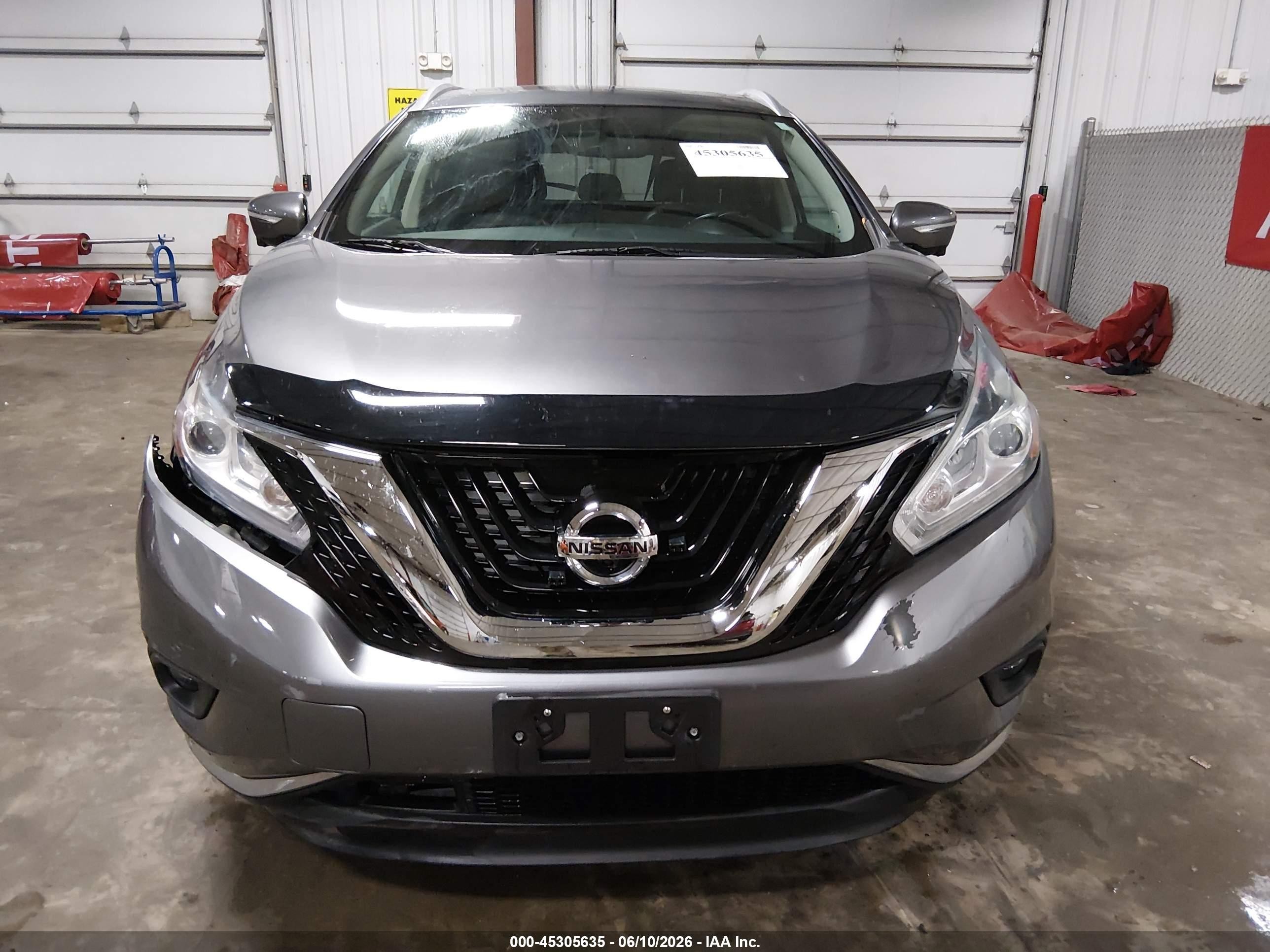 2015 Nissan Murano Sl Gray vin: 5N1AZ2MH2FN214291