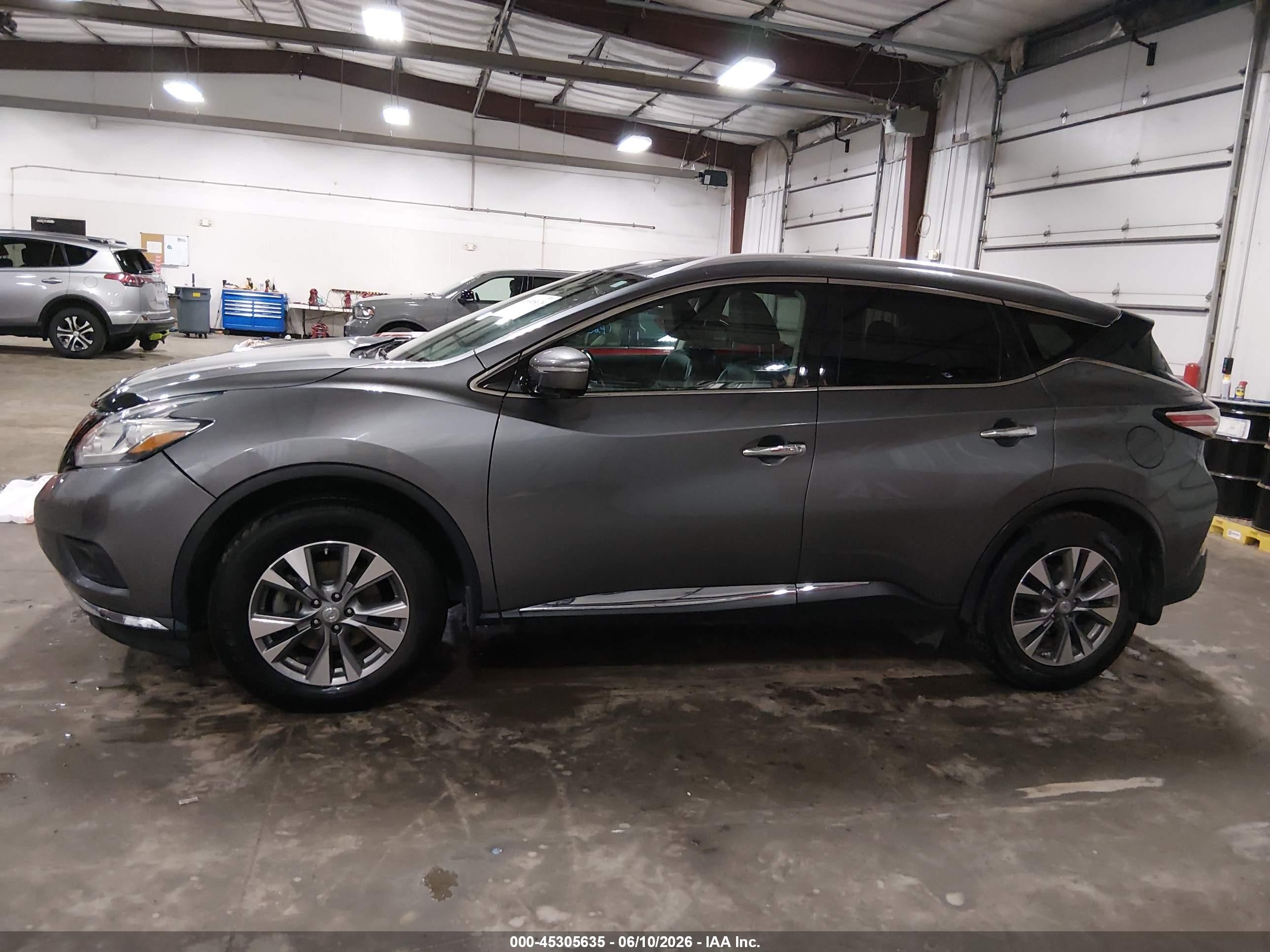 2015 Nissan Murano Sl Gray vin: 5N1AZ2MH2FN214291