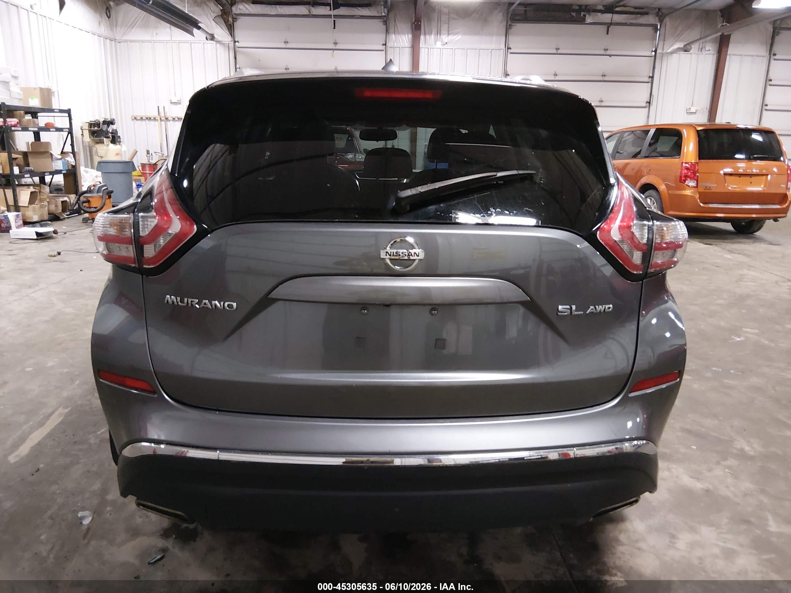 2015 Nissan Murano Sl Gray vin: 5N1AZ2MH2FN214291