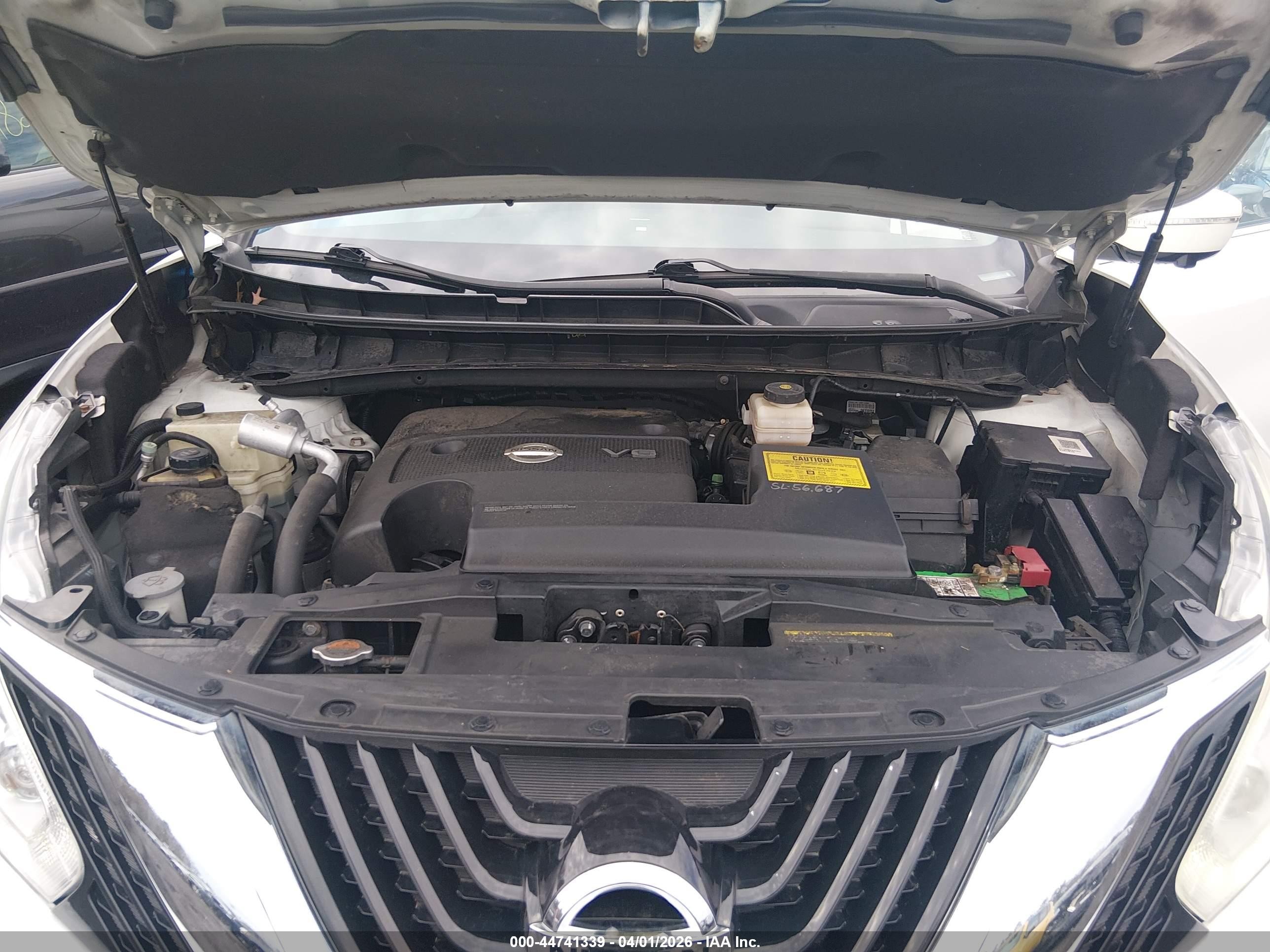 2015 Nissan Murano Platinum/s/sl/sv Белый vin: 5N1AZ2MH2FN217871