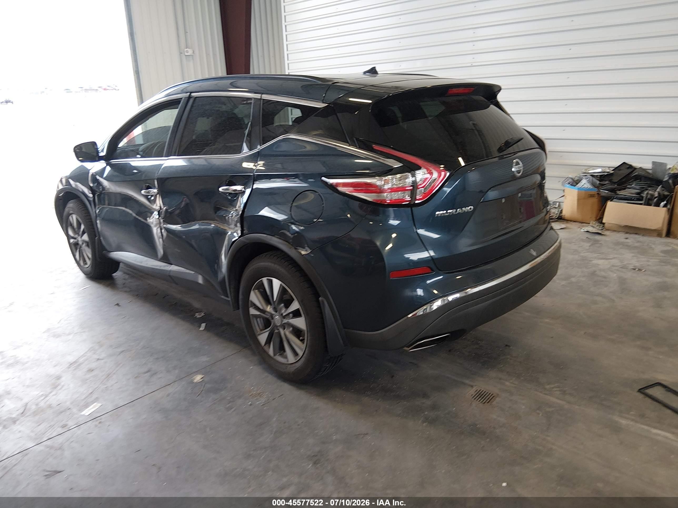 2015 Nissan Murano Sv Black vin: 5N1AZ2MH2FN219247