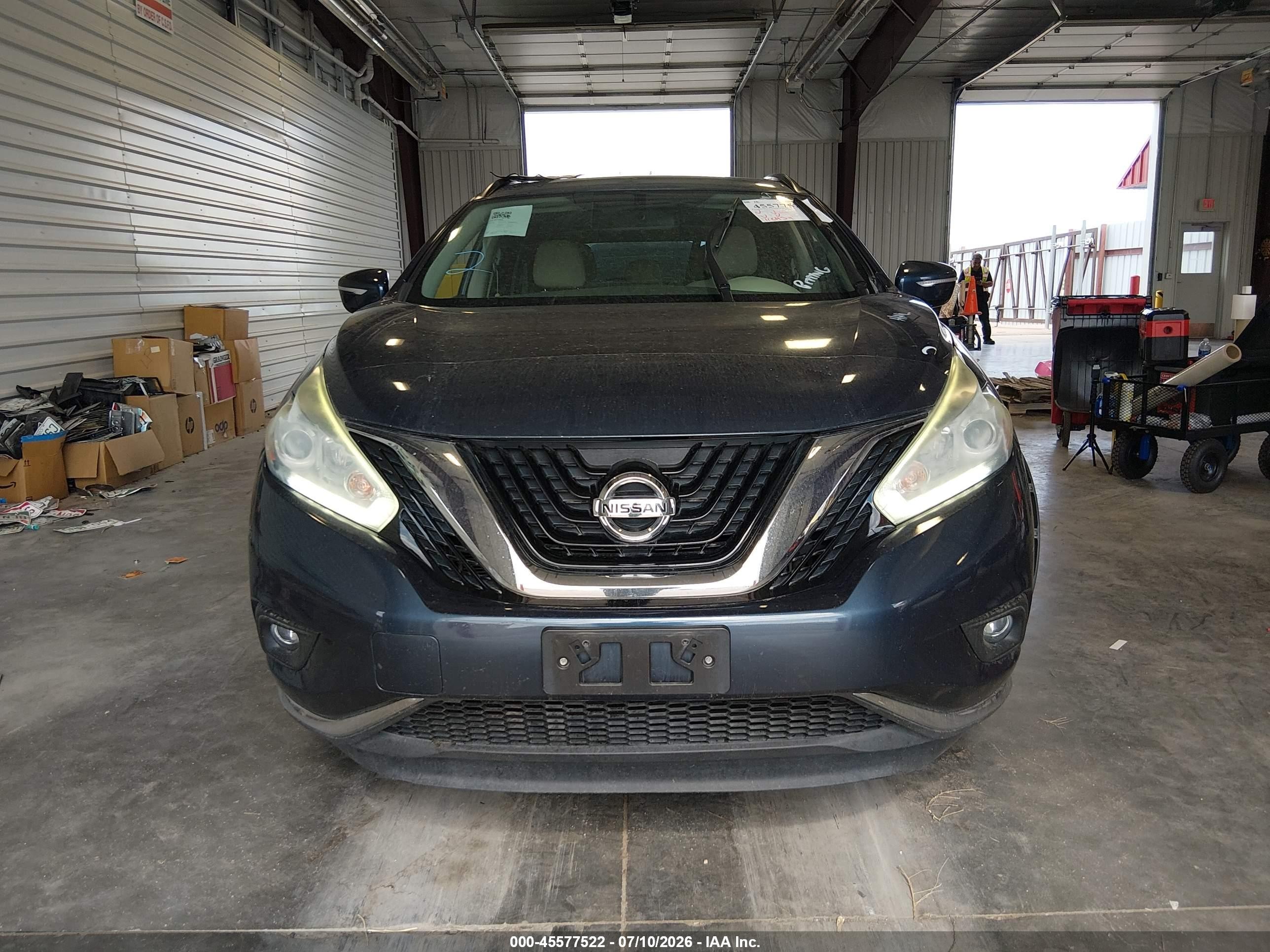 2015 Nissan Murano Sv Black vin: 5N1AZ2MH2FN219247