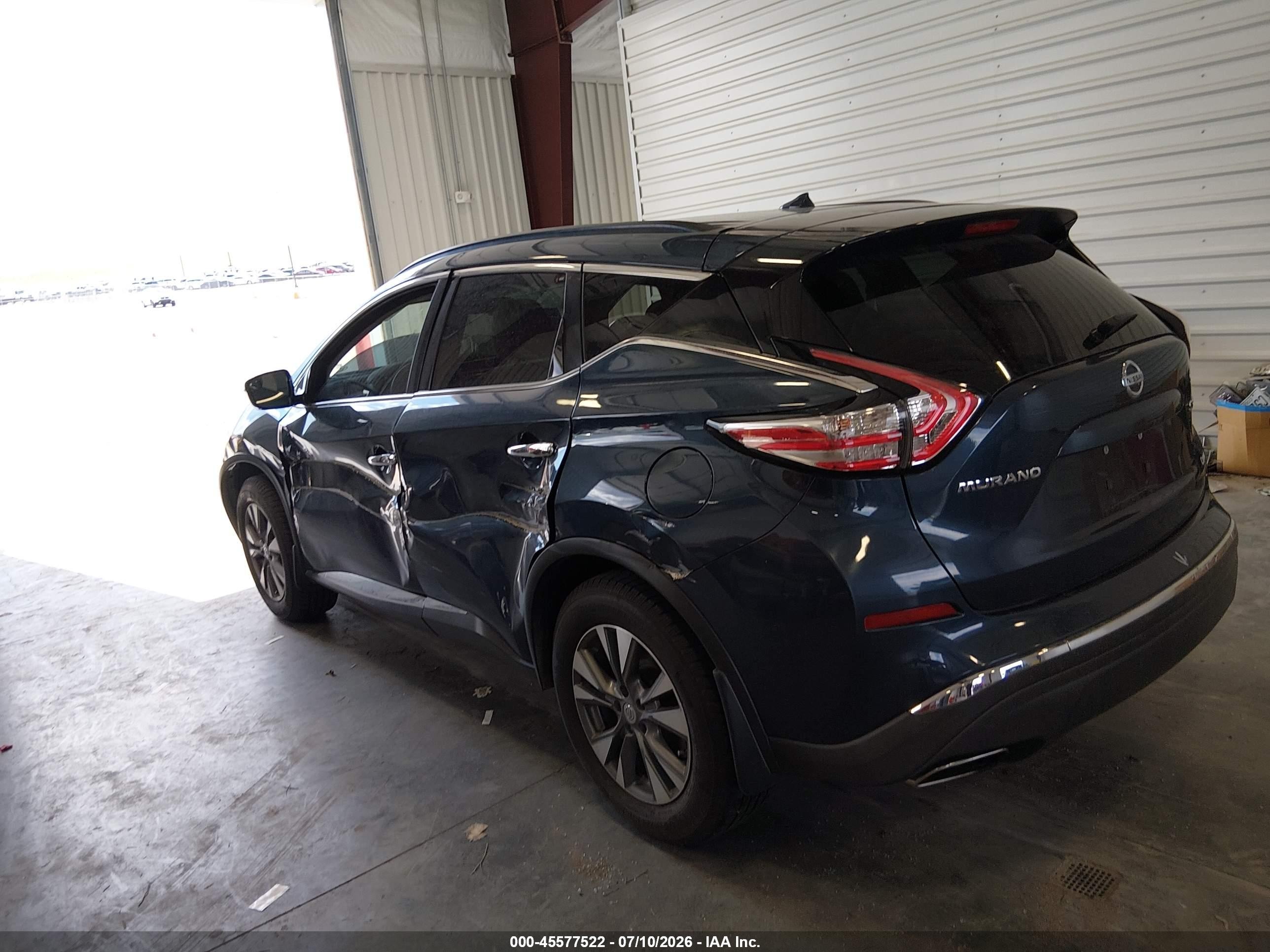 2015 Nissan Murano Sv Black vin: 5N1AZ2MH2FN219247