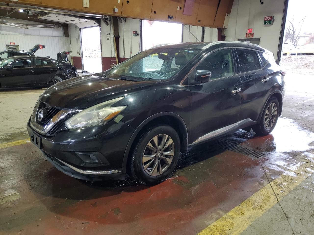 2015 Nissan Murano Sl Black vin: 5N1AZ2MH2FN223413
