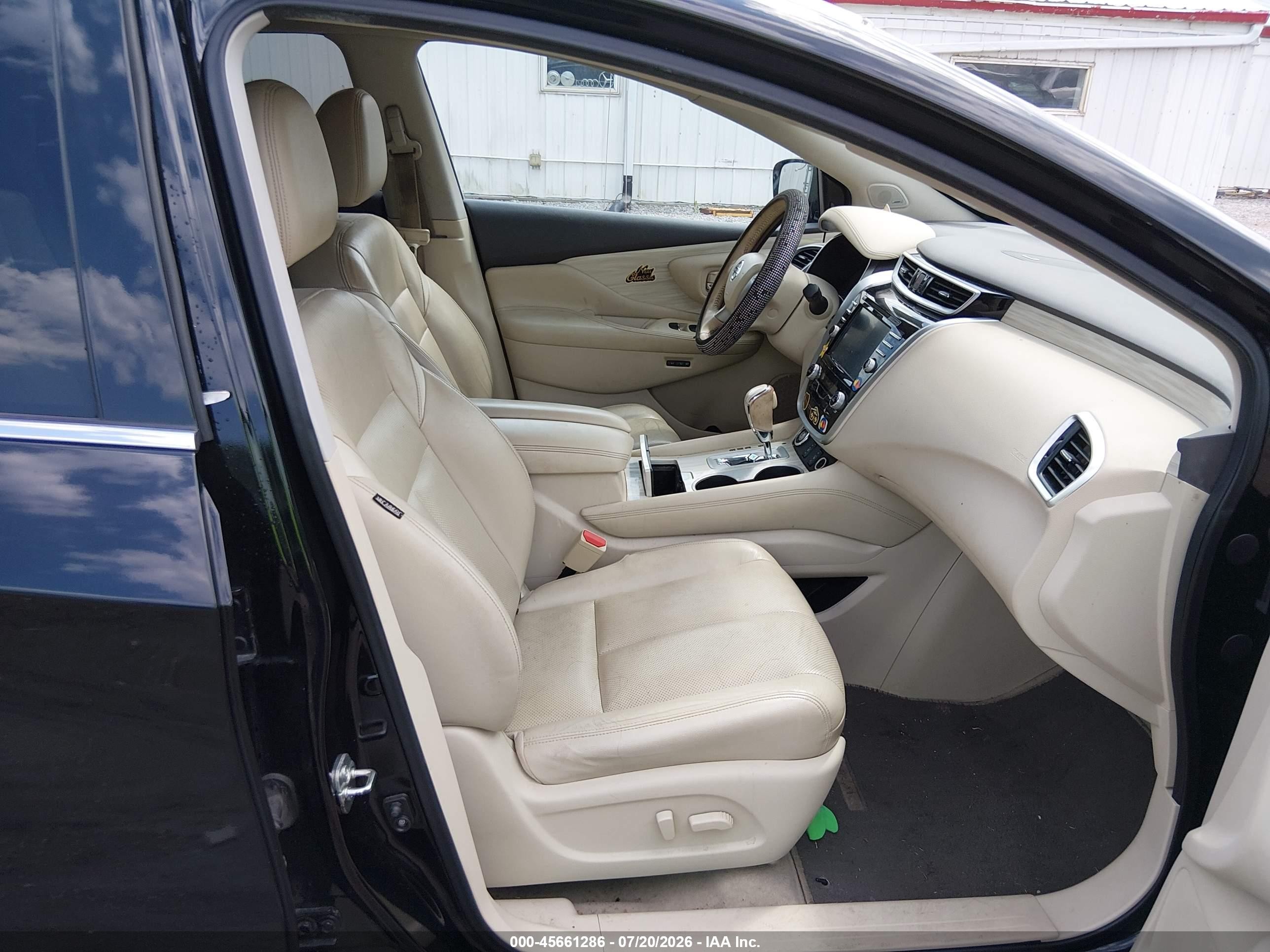 2015 Nissan Murano Sl Black vin: 5N1AZ2MH2FN230698