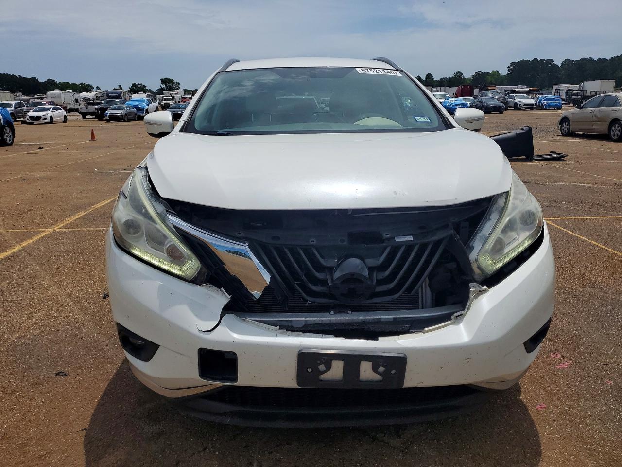 2015 Nissan Murano Sv Белый vin: 5N1AZ2MH2FN233858