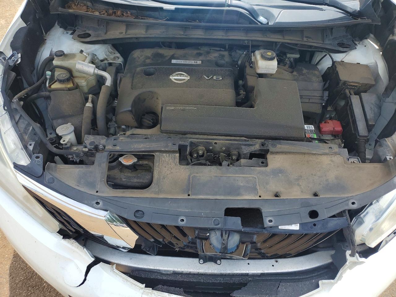 2015 Nissan Murano Sv Белый vin: 5N1AZ2MH2FN233858