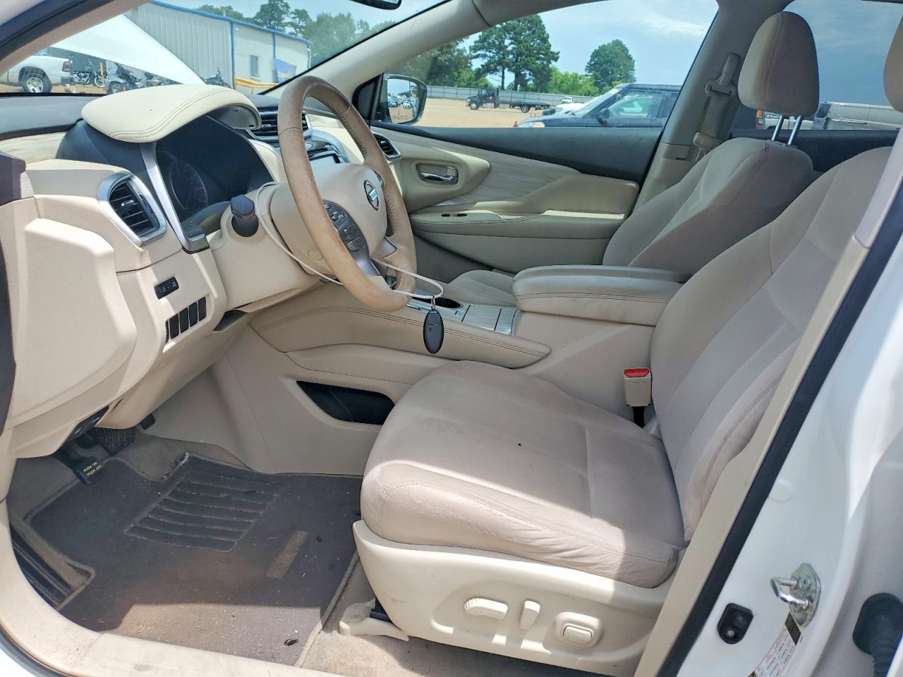 2015 Nissan Murano Sv Белый vin: 5N1AZ2MH2FN233858