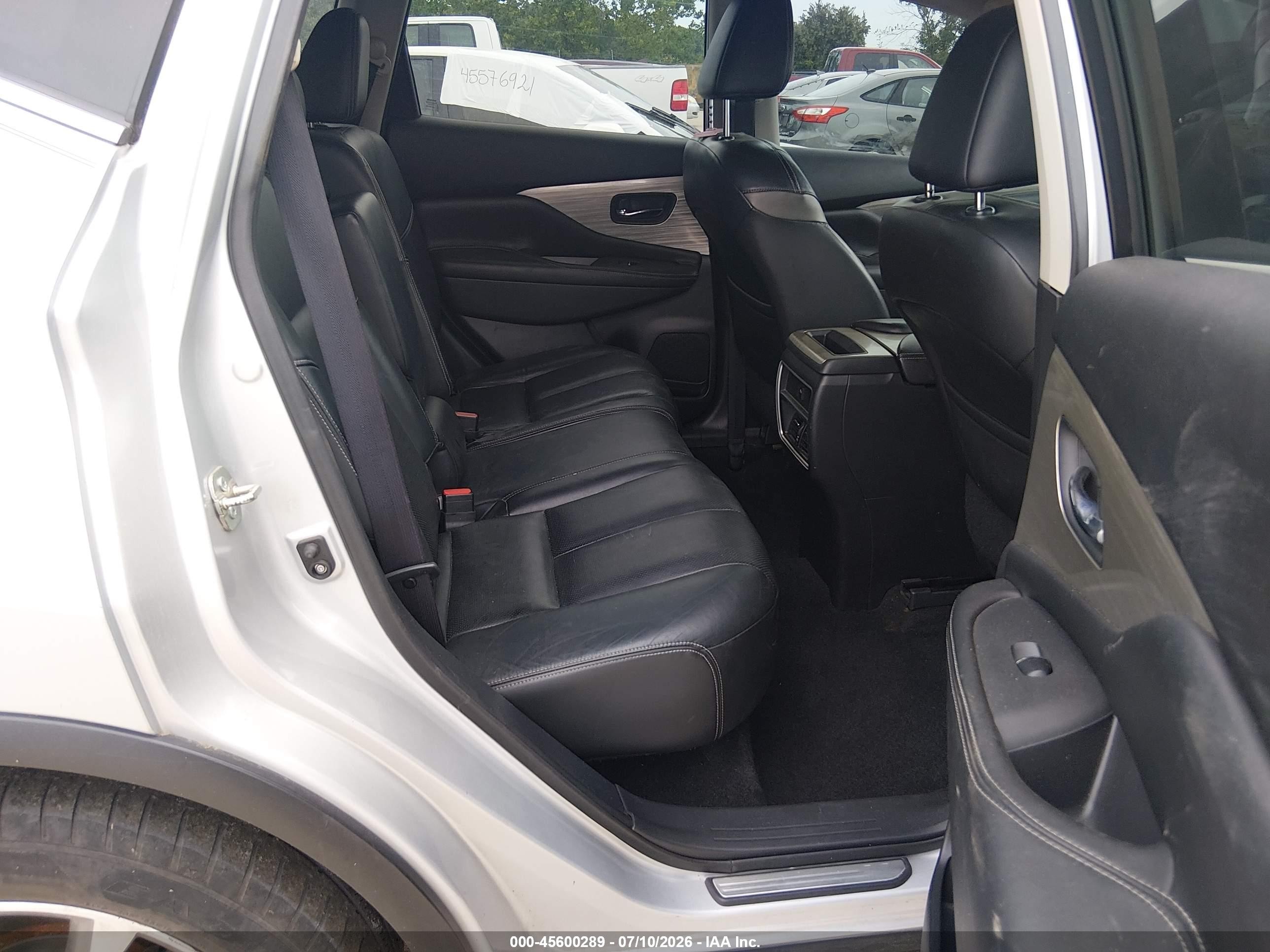 2015 Nissan Murano Sl Silver vin: 5N1AZ2MH2FN234640