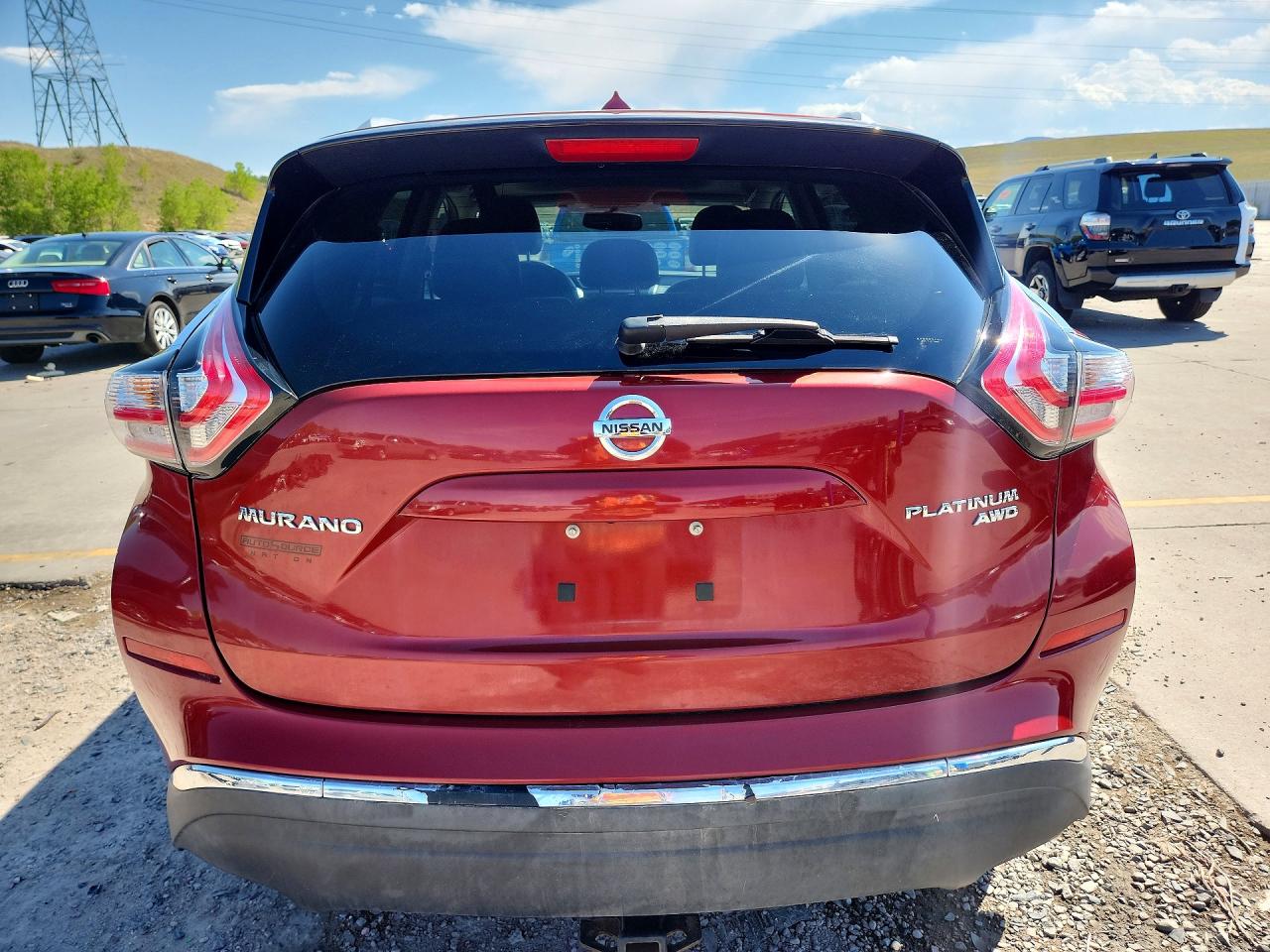 2015 Nissan Murano Platinum Бордовый vin: 5N1AZ2MH2FN237926
